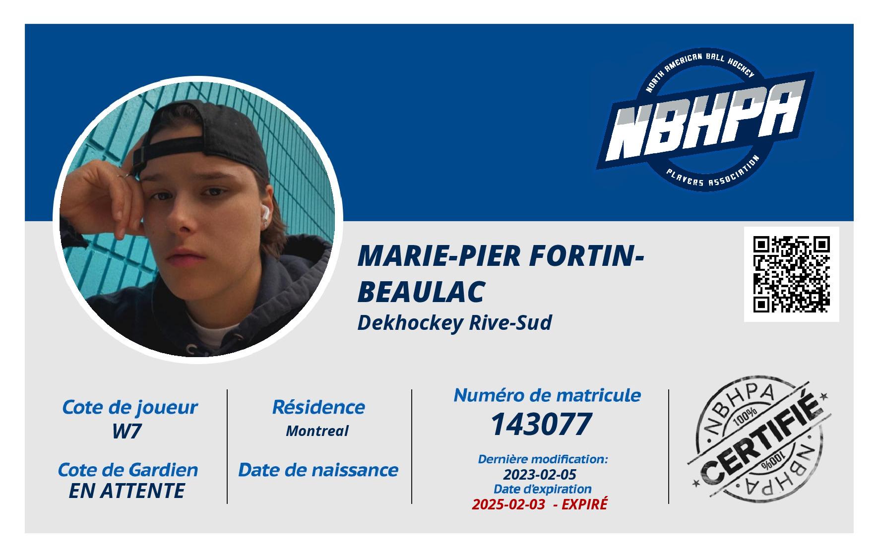 Marie-Pier Fortin-Beaulac