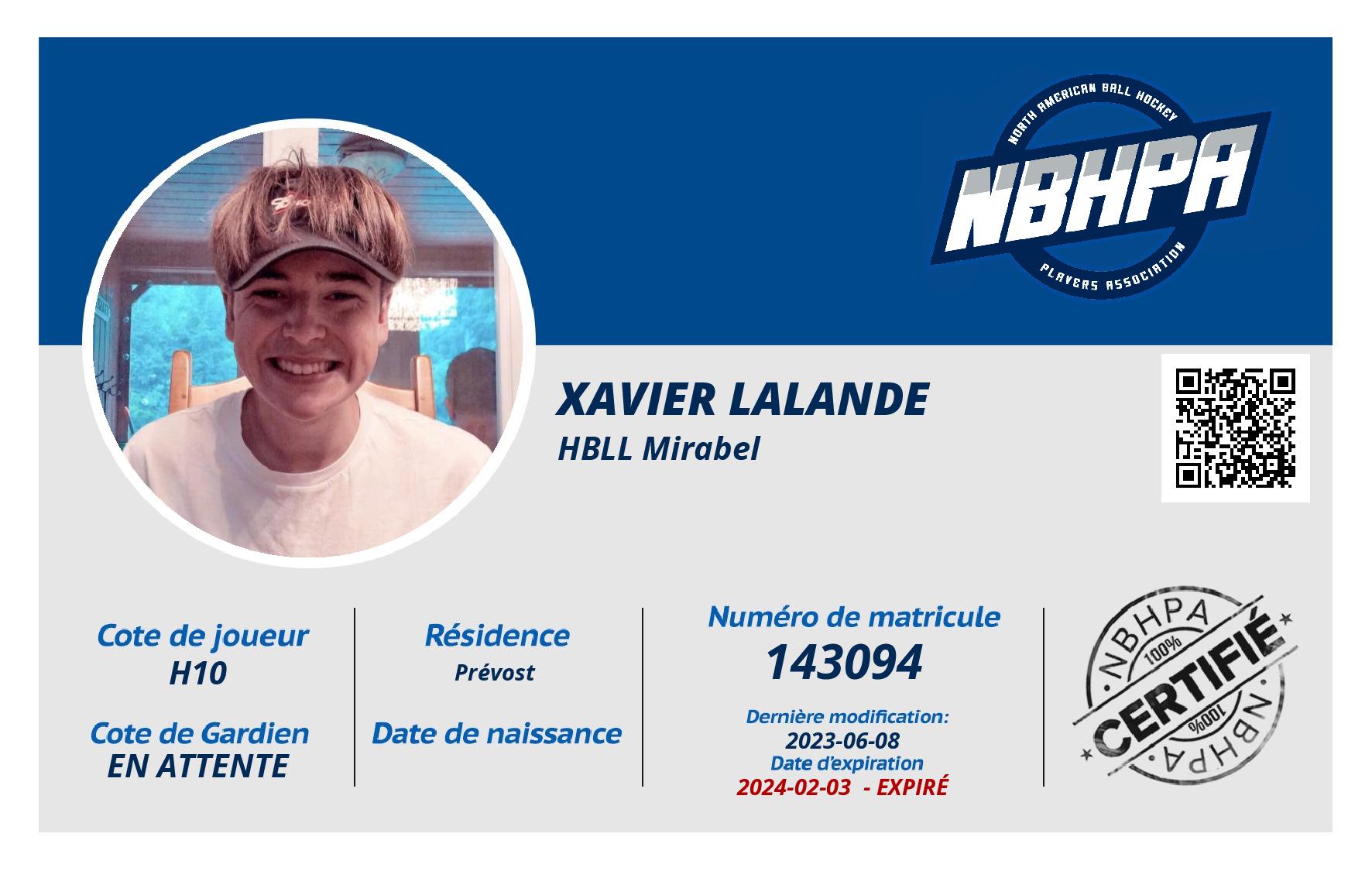 Xavier Lalande