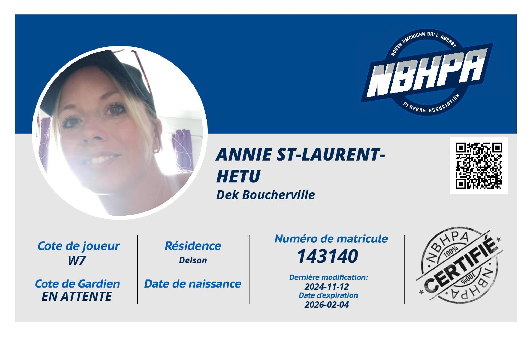 Annie St-laurent-hetu