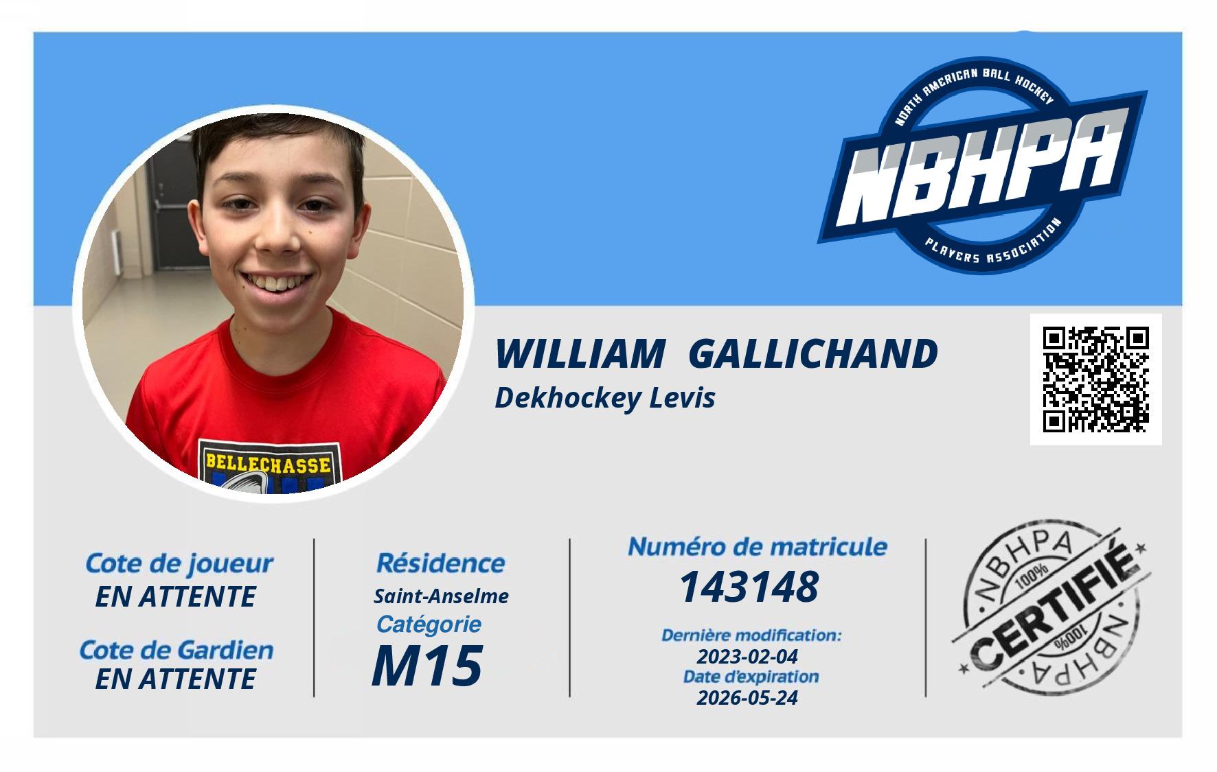 William  Gallichand 