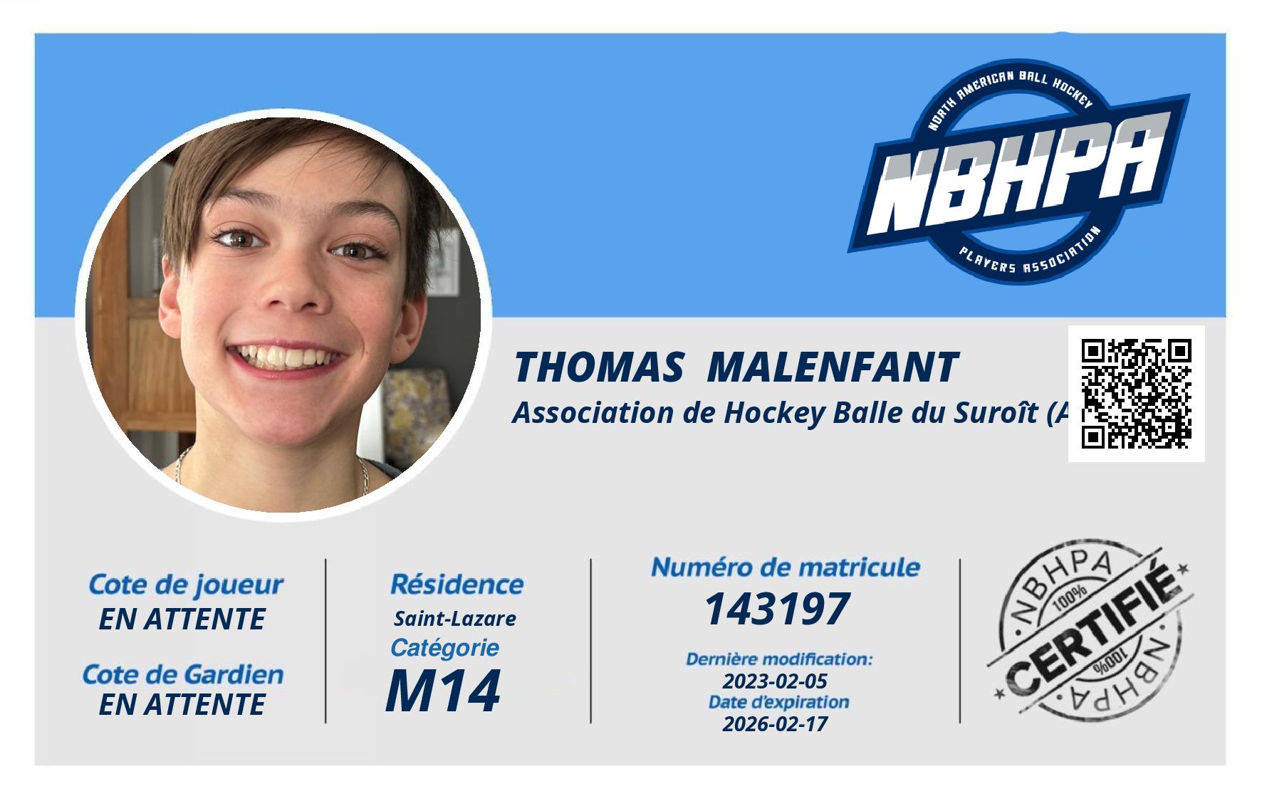 Thomas  Malenfant 