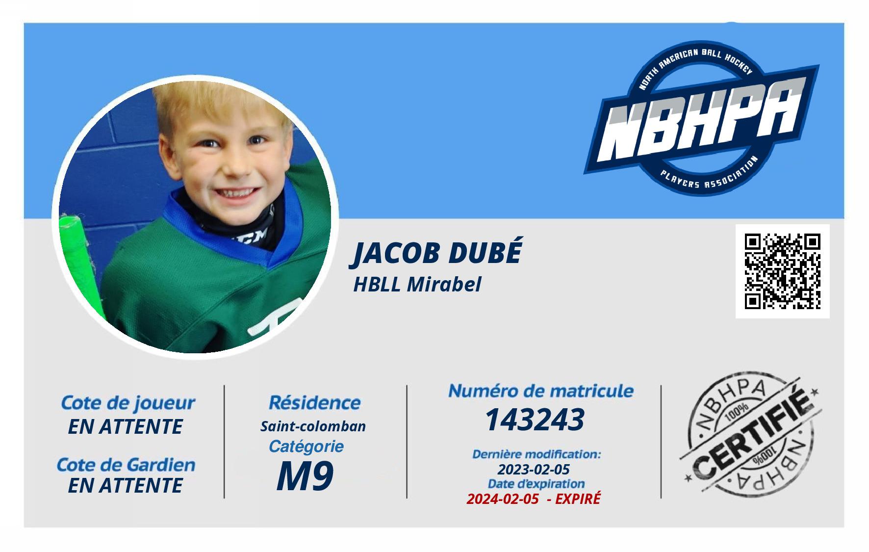 Jacob Dubé 