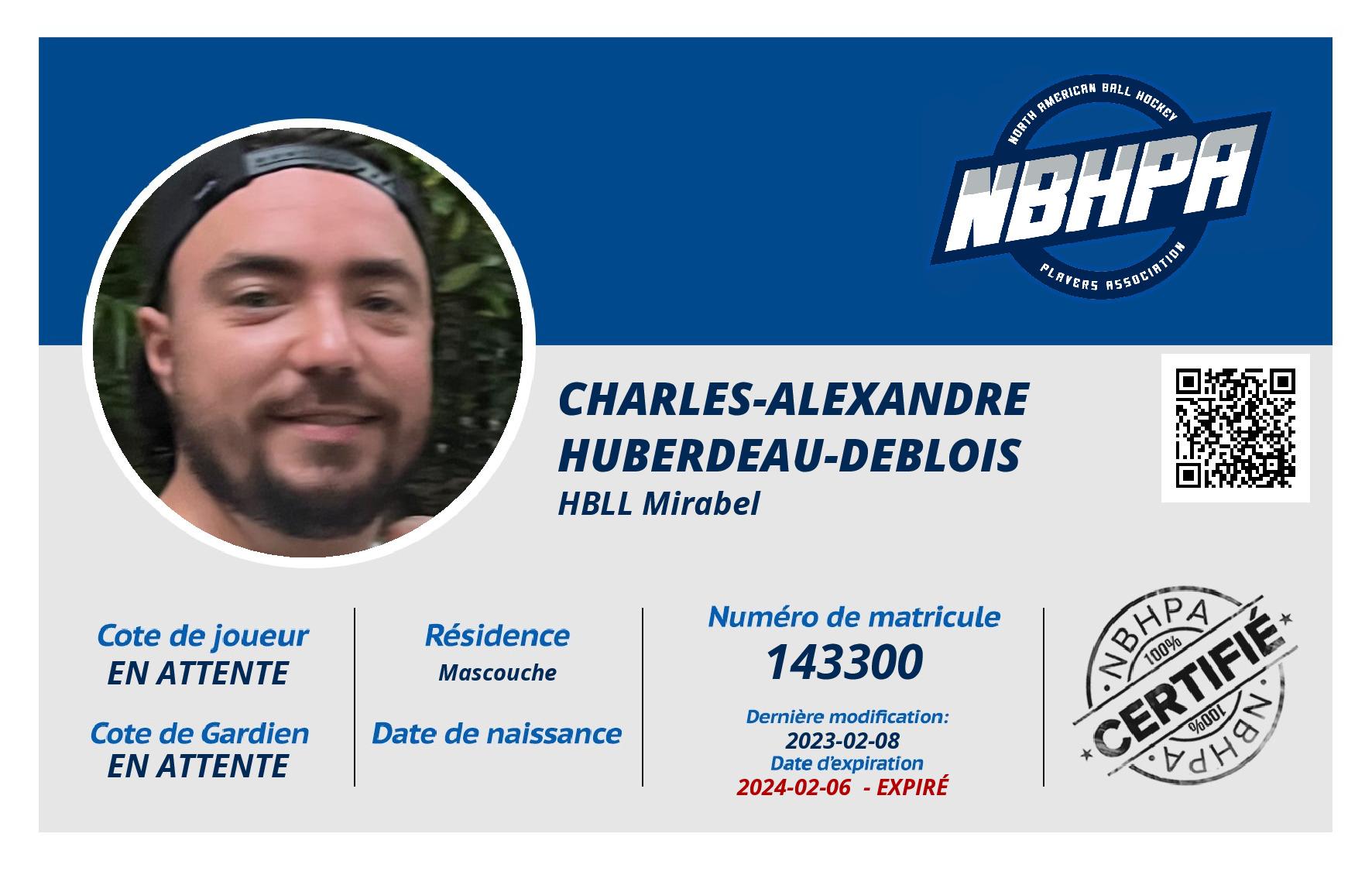 Charles-alexandre Huberdeau-DeBlois