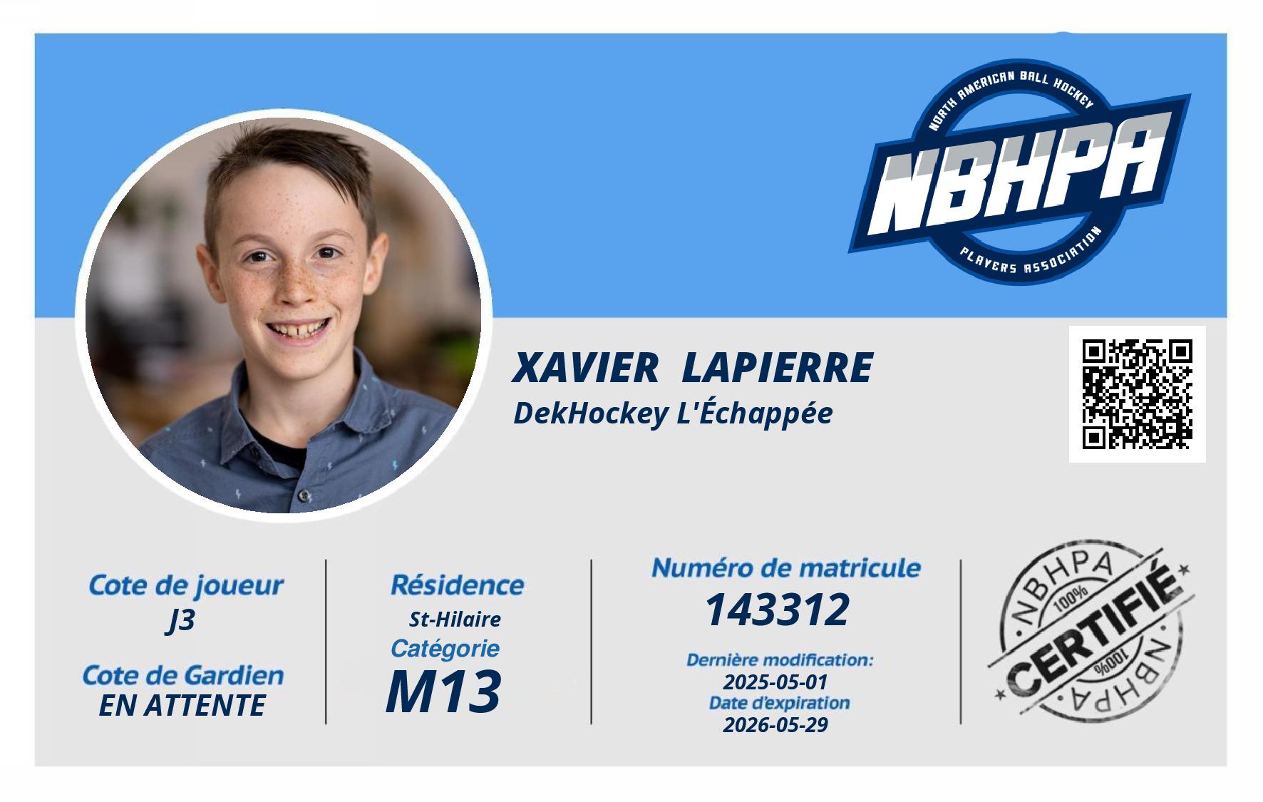 Xavier  Lapierre