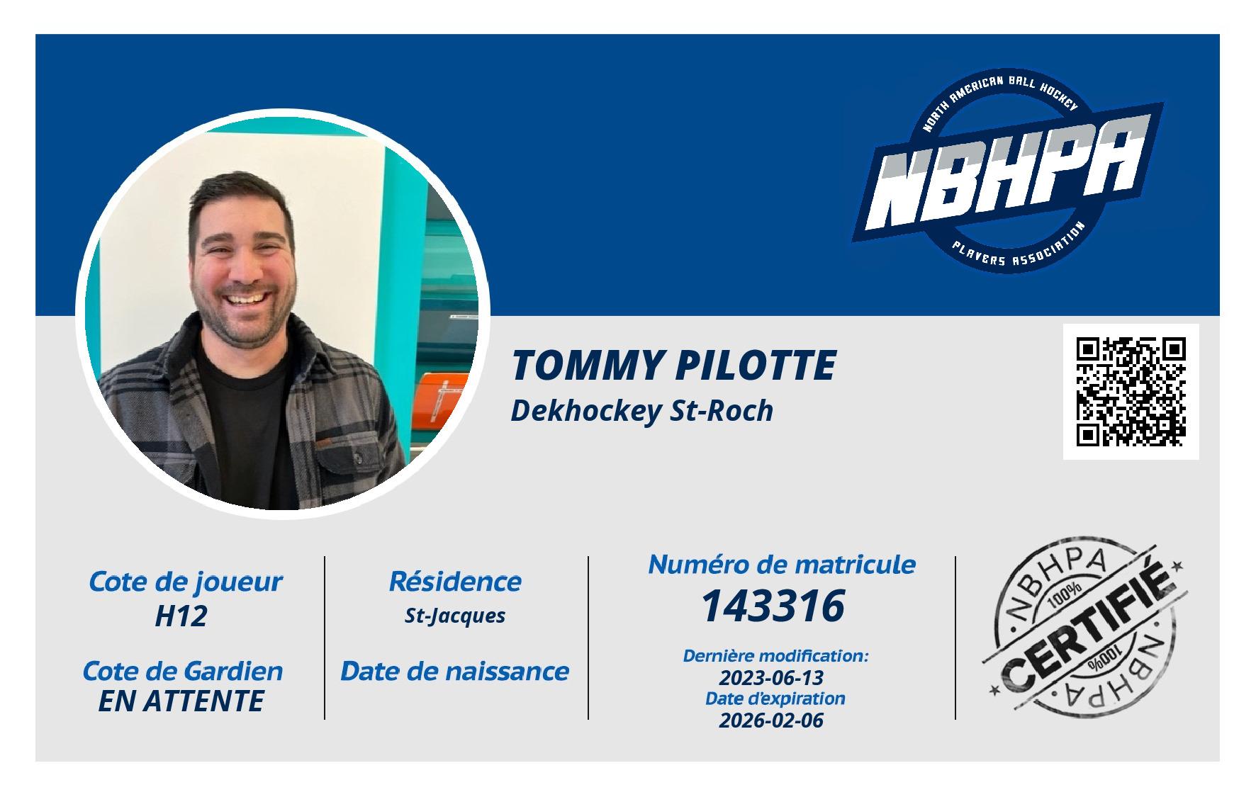 Tommy Pilotte