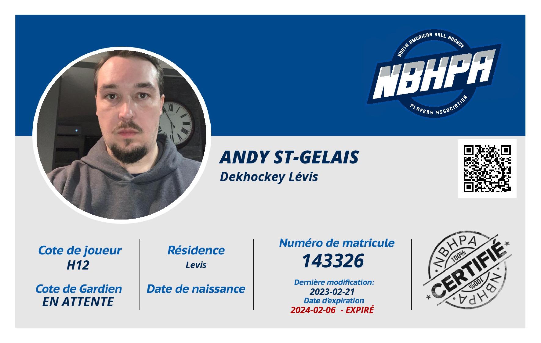 Andy St-gelais