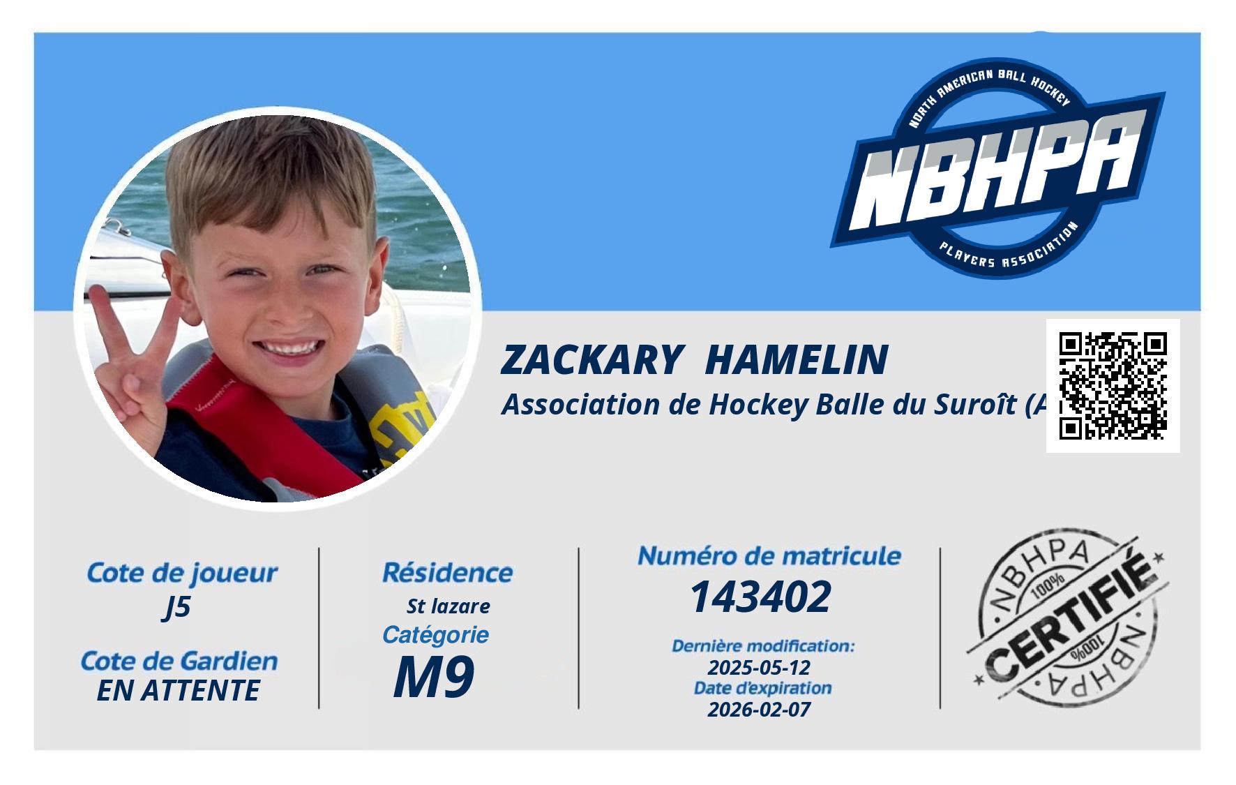 Zackary  Hamelin