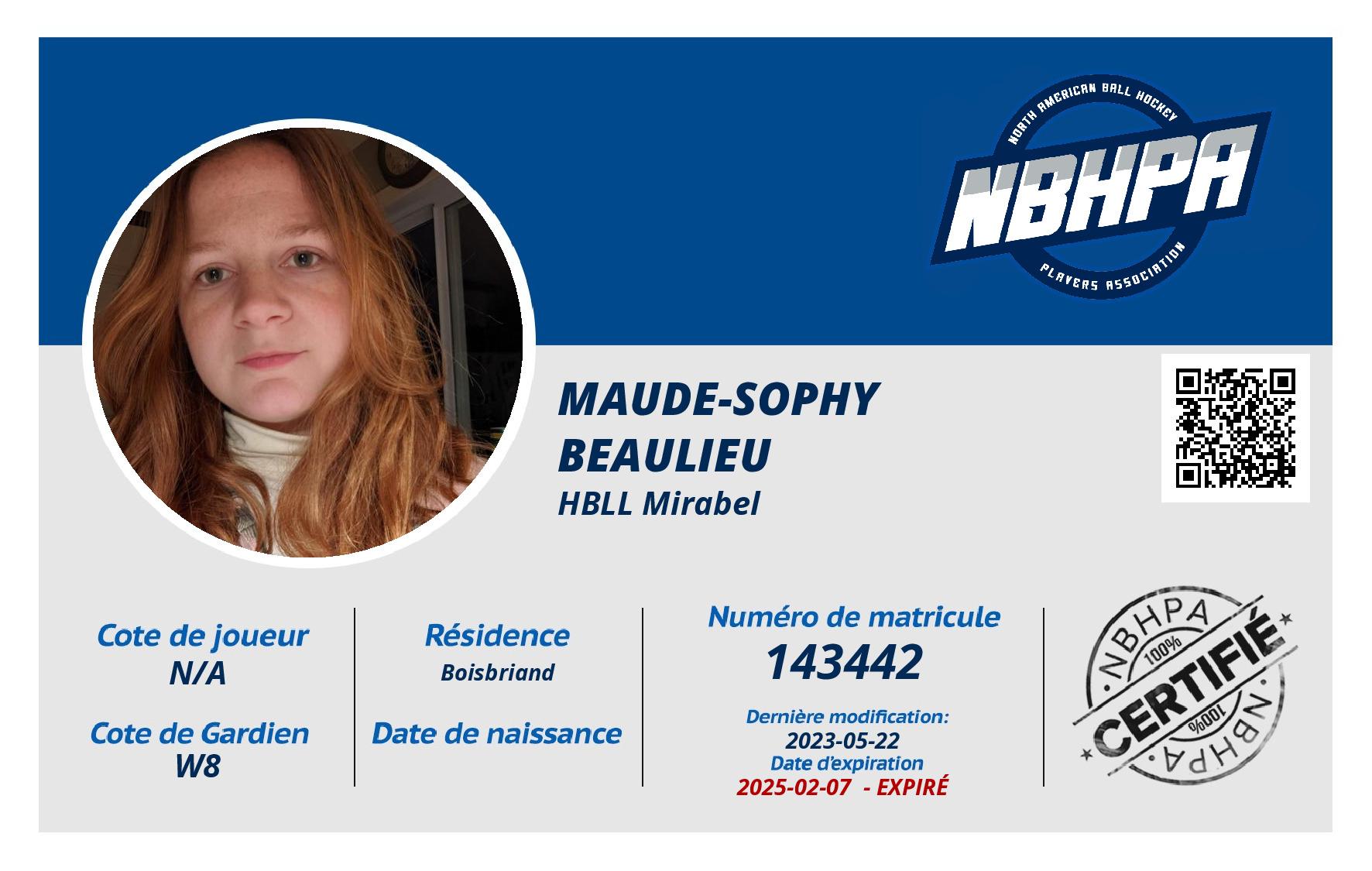 Maude-sophy Beaulieu