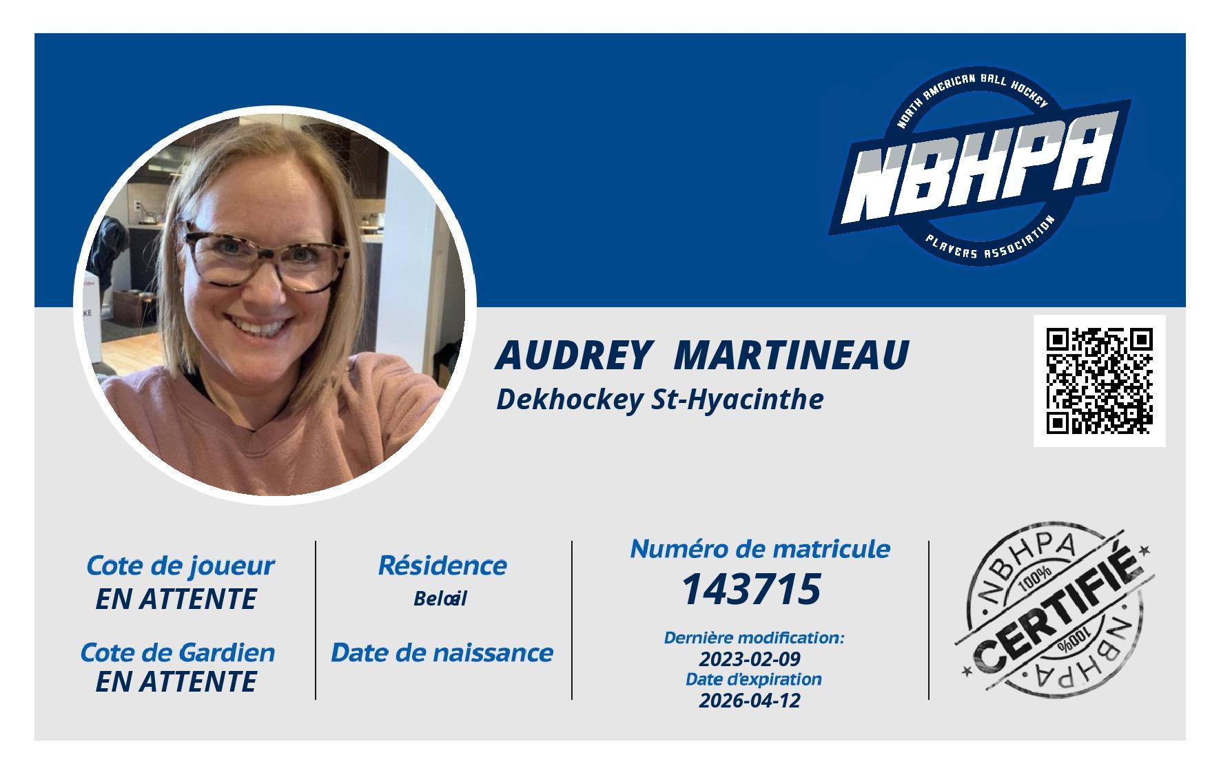 Audrey  Martineau 