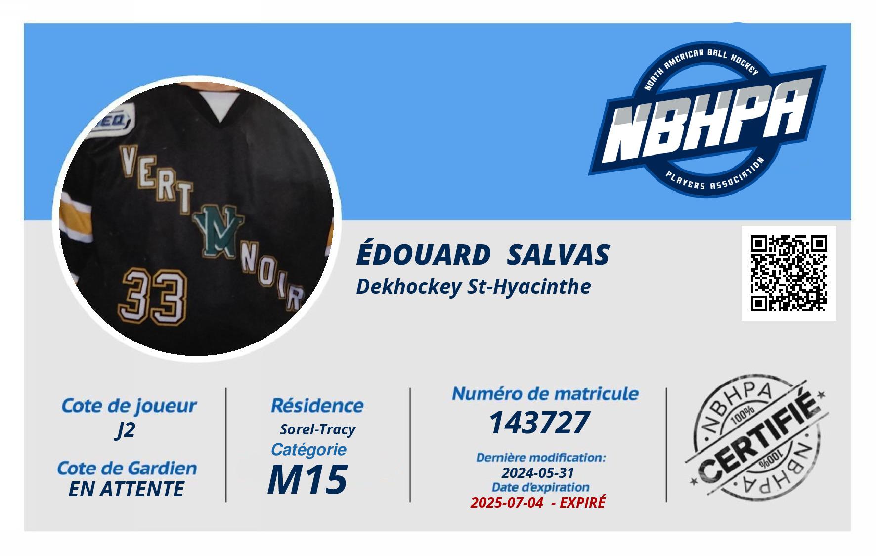 Édouard  Salvas