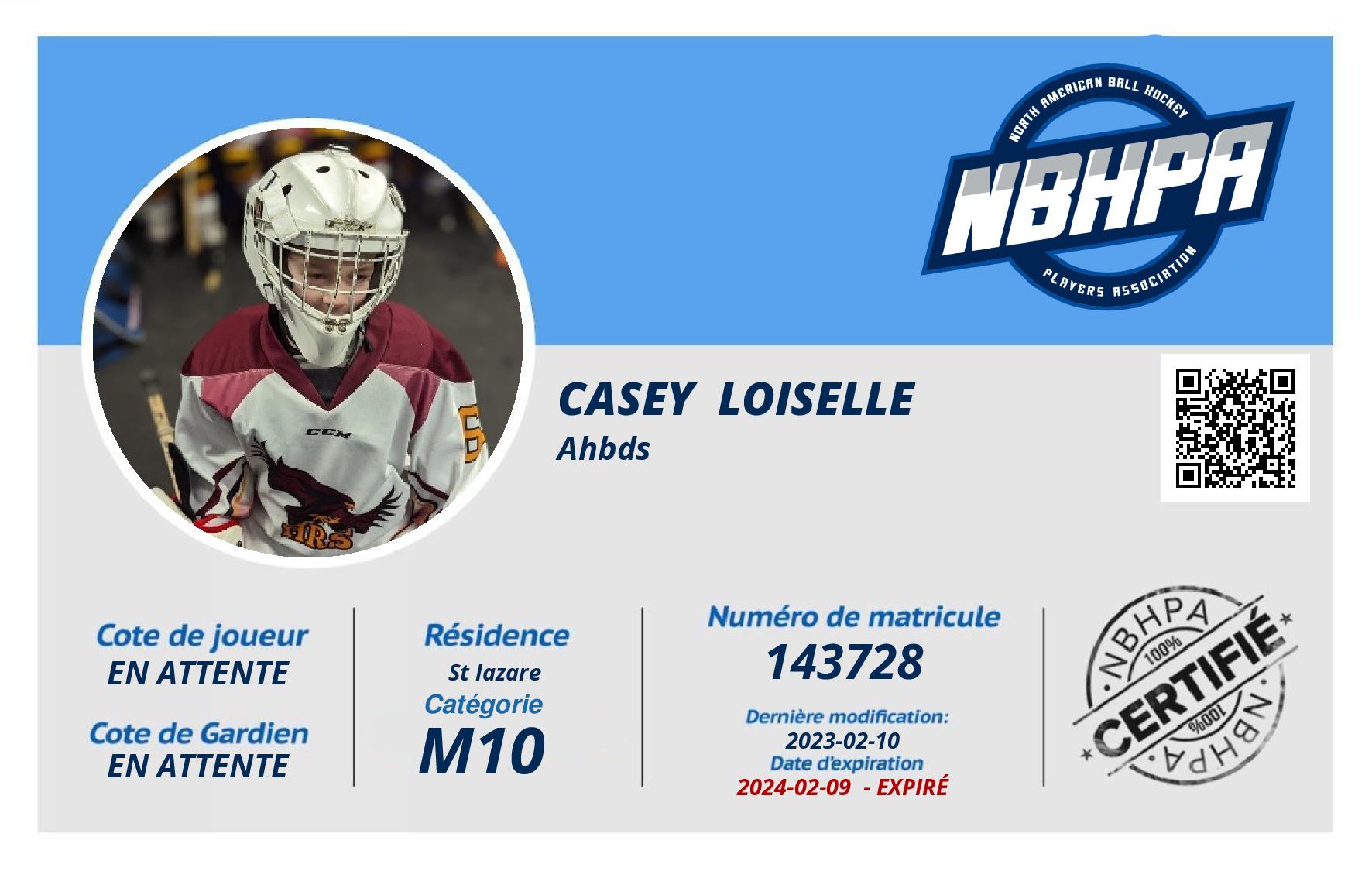 Casey  Loiselle