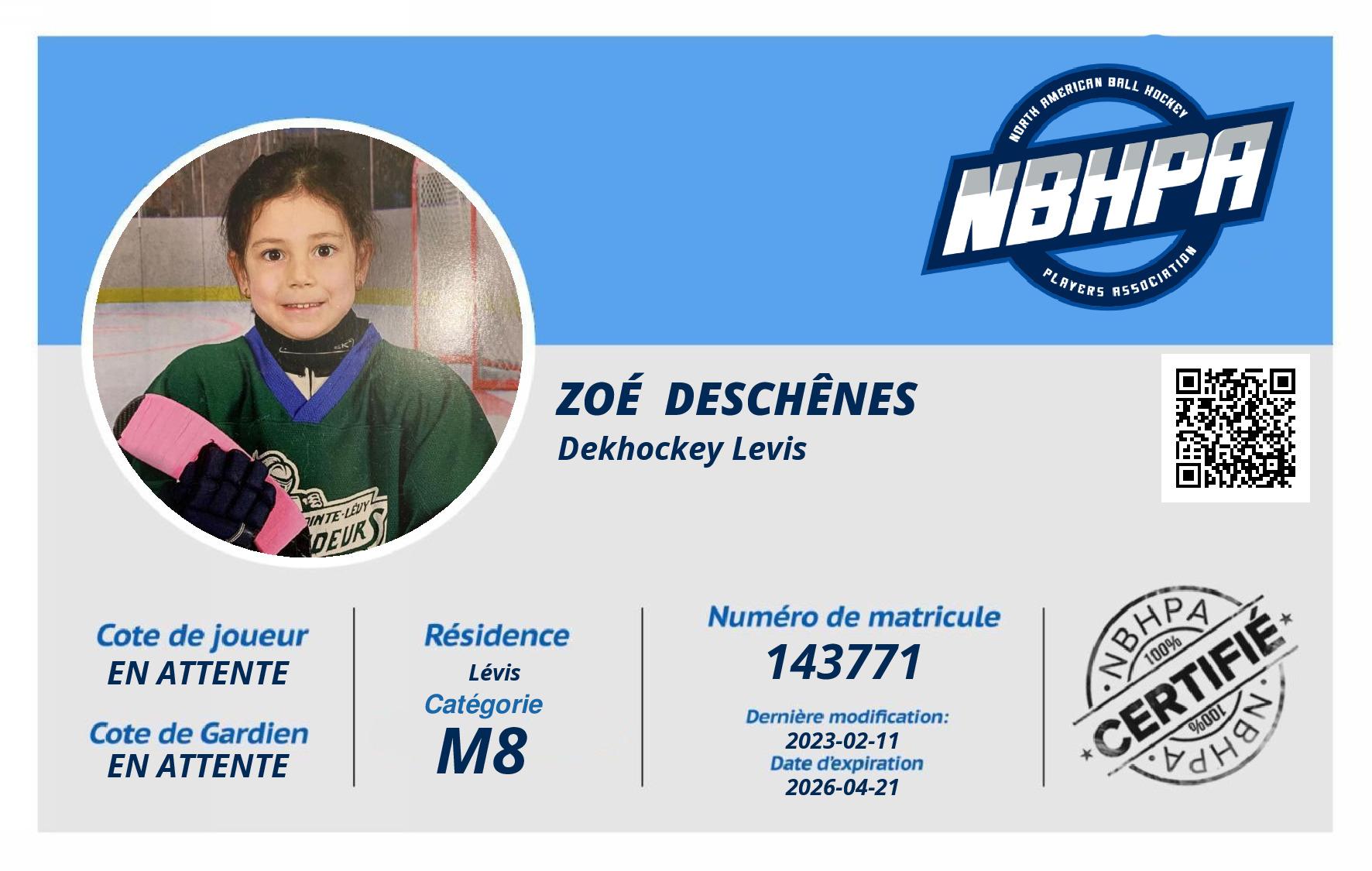 Zoé  Deschênes 
