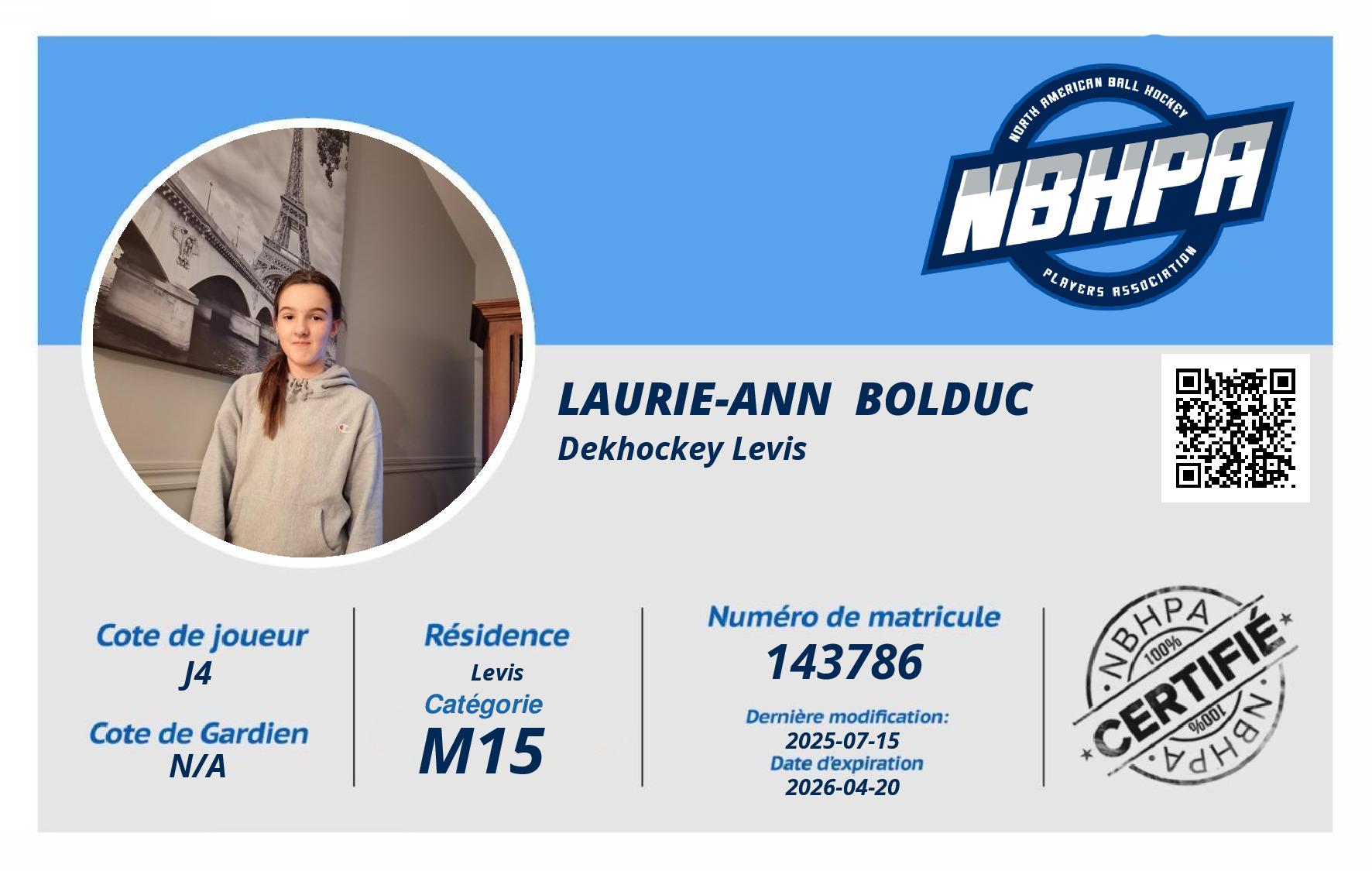 Laurie-ann  Bolduc