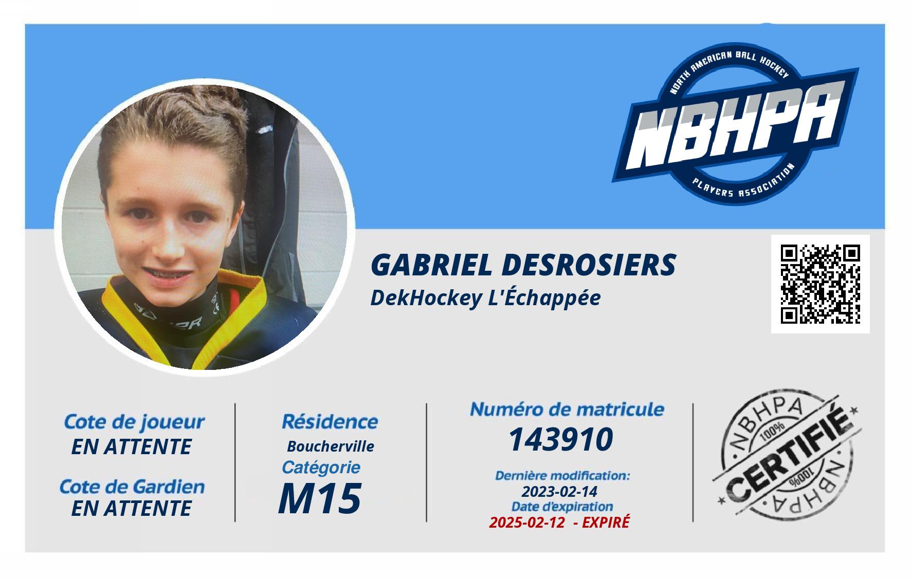 Gabriel Desrosiers