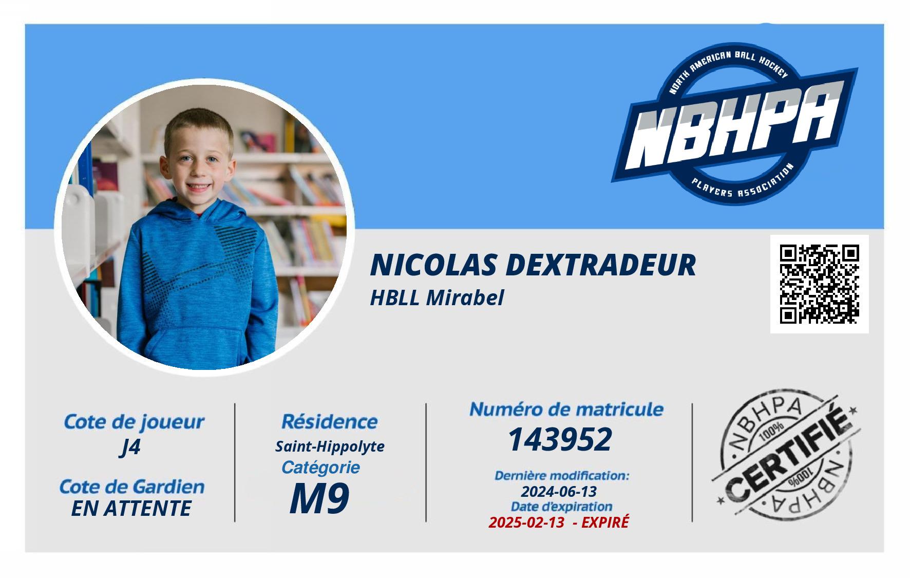 Nicolas Dextradeur