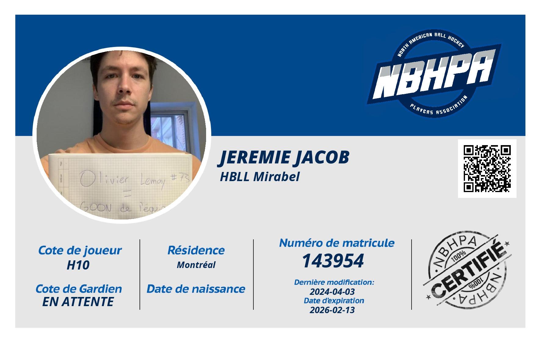 Jeremie Jacob