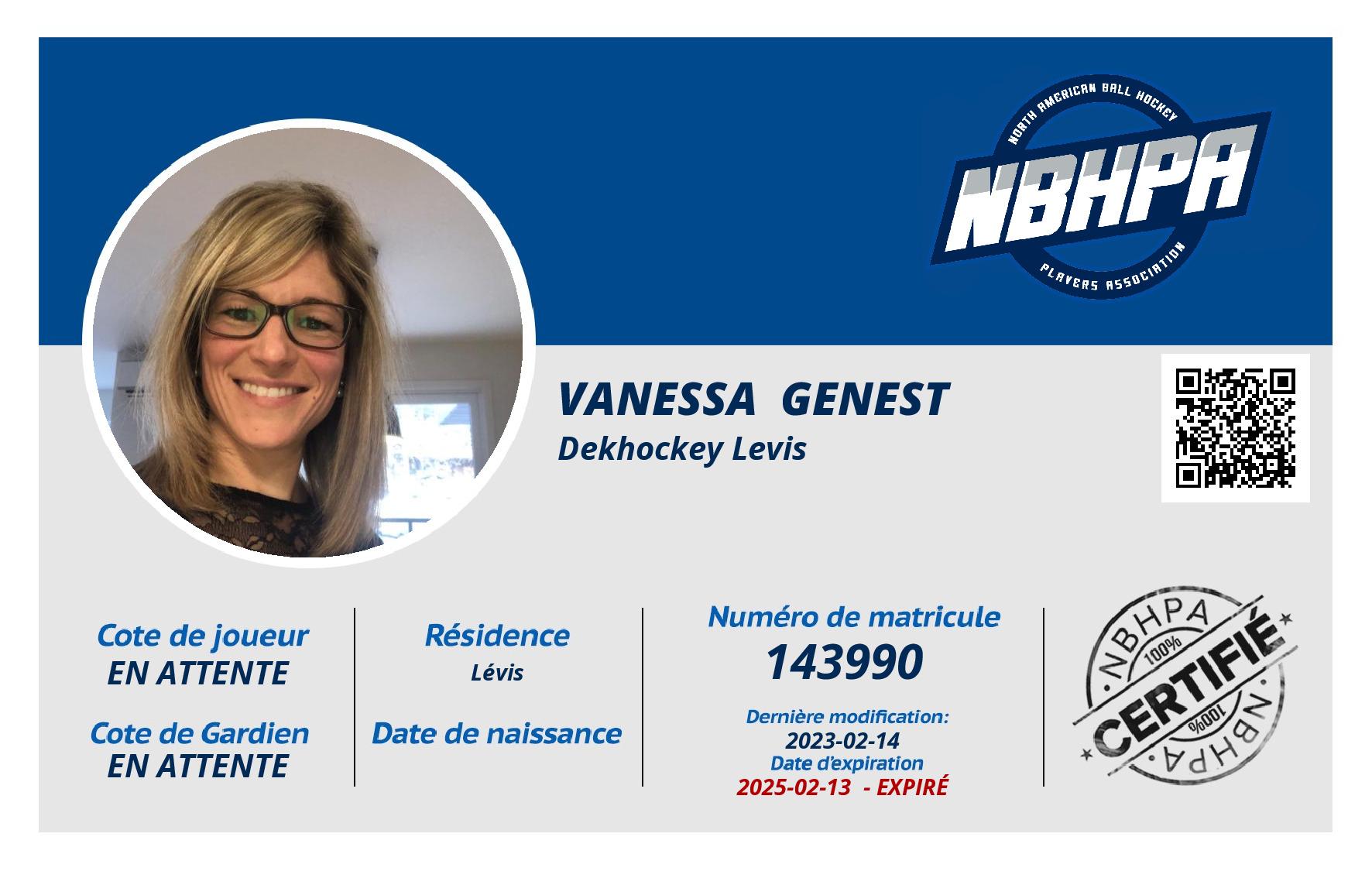Vanessa  genest