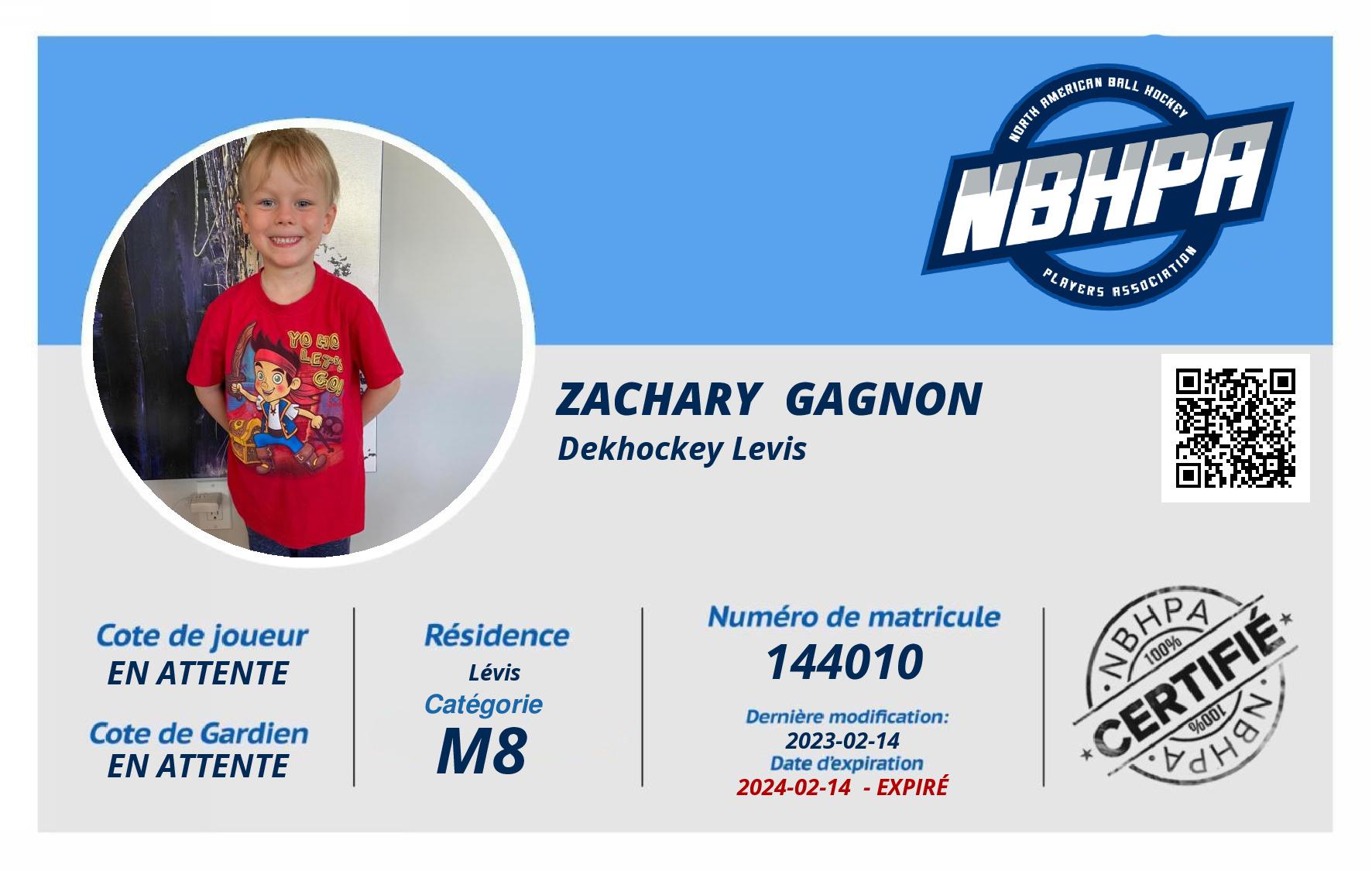Zachary  Gagnon