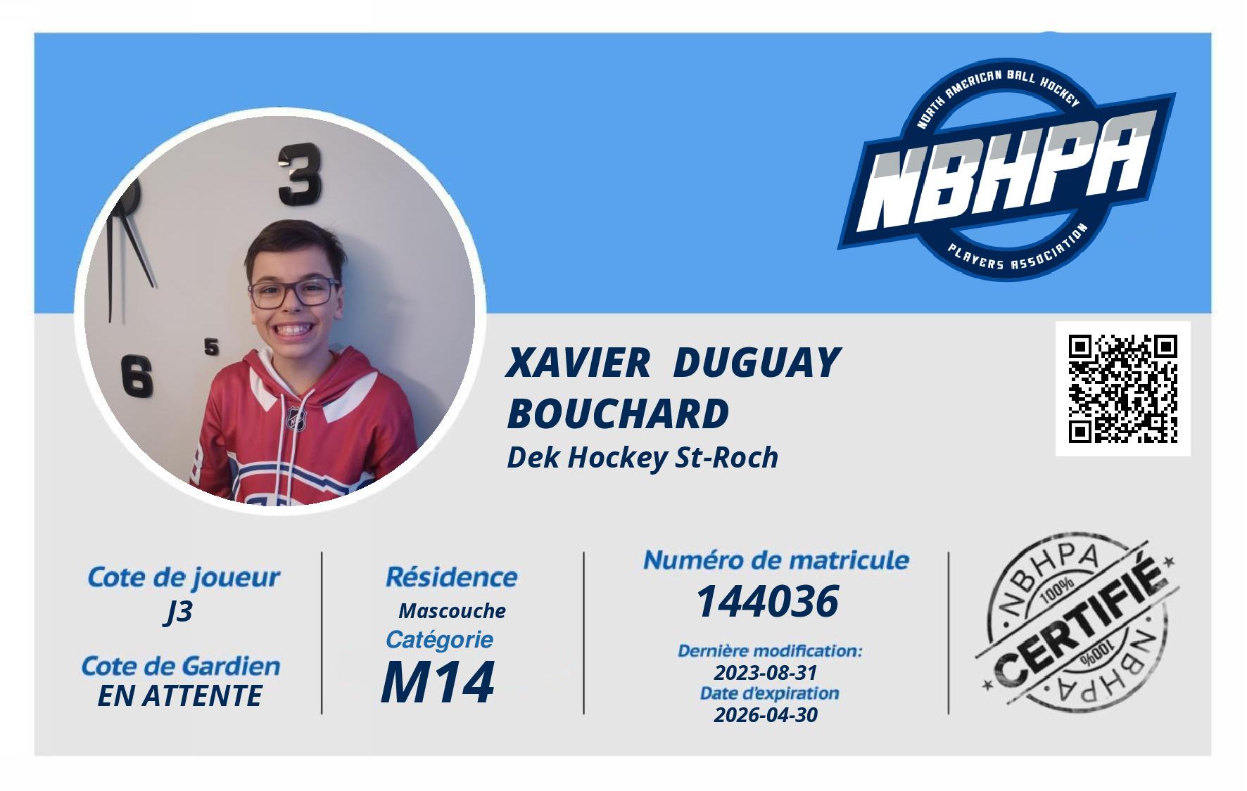 Xavier  Duguay Bouchard