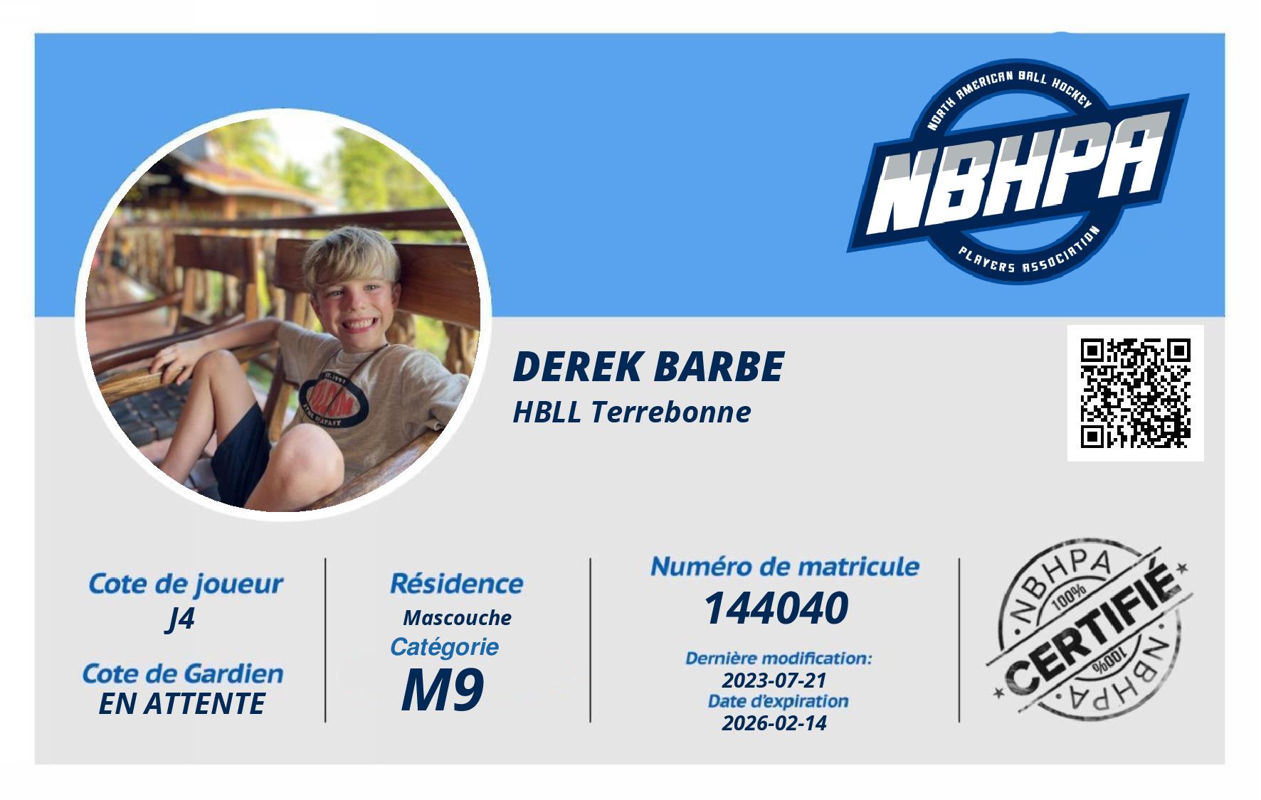 Derek Barbe