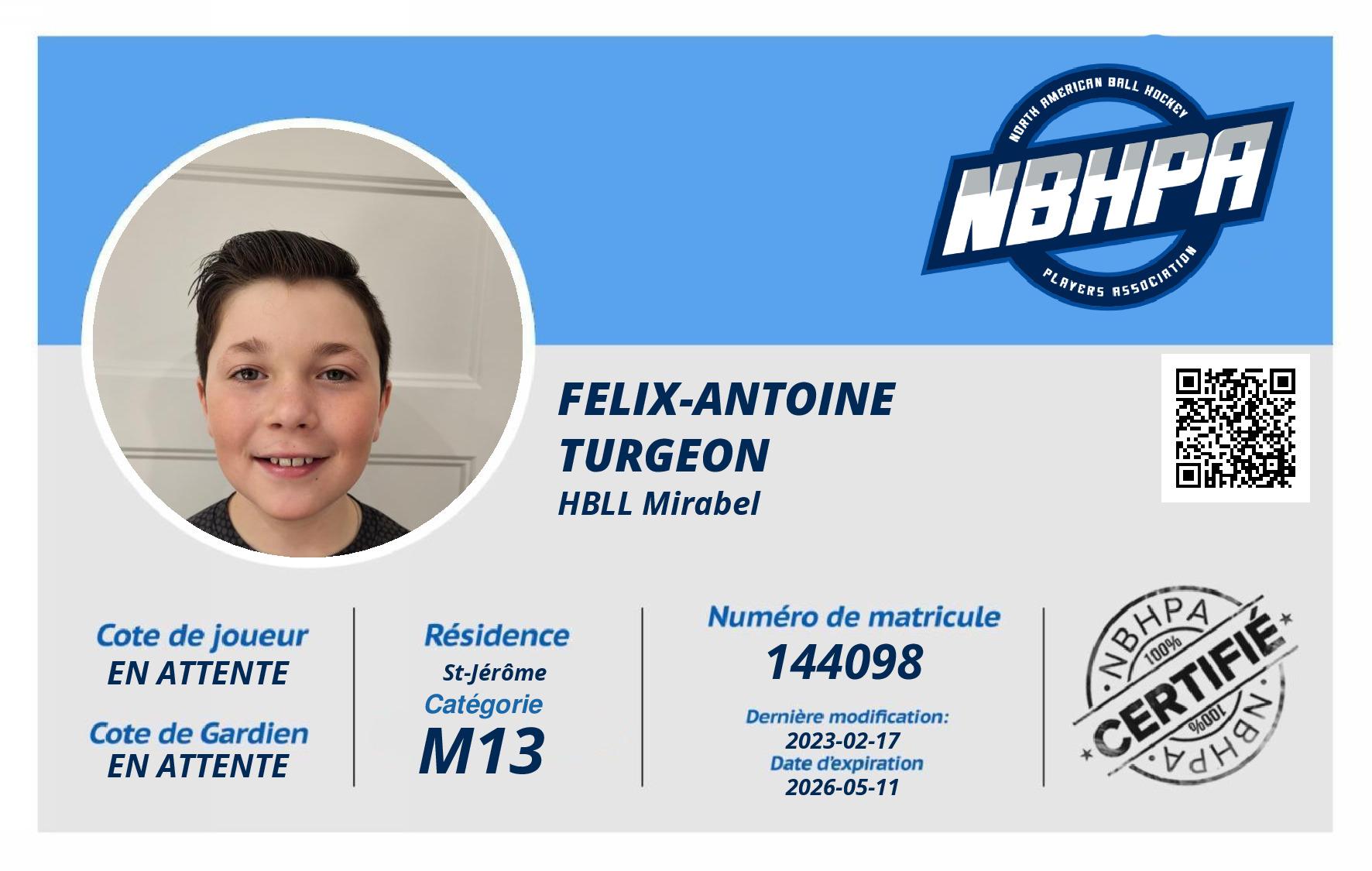 Felix-Antoine  Turgeon