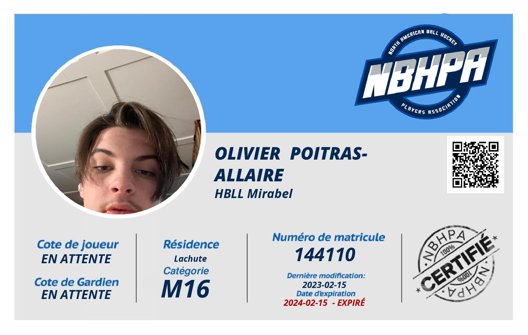 Olivier  Poitras-Allaire