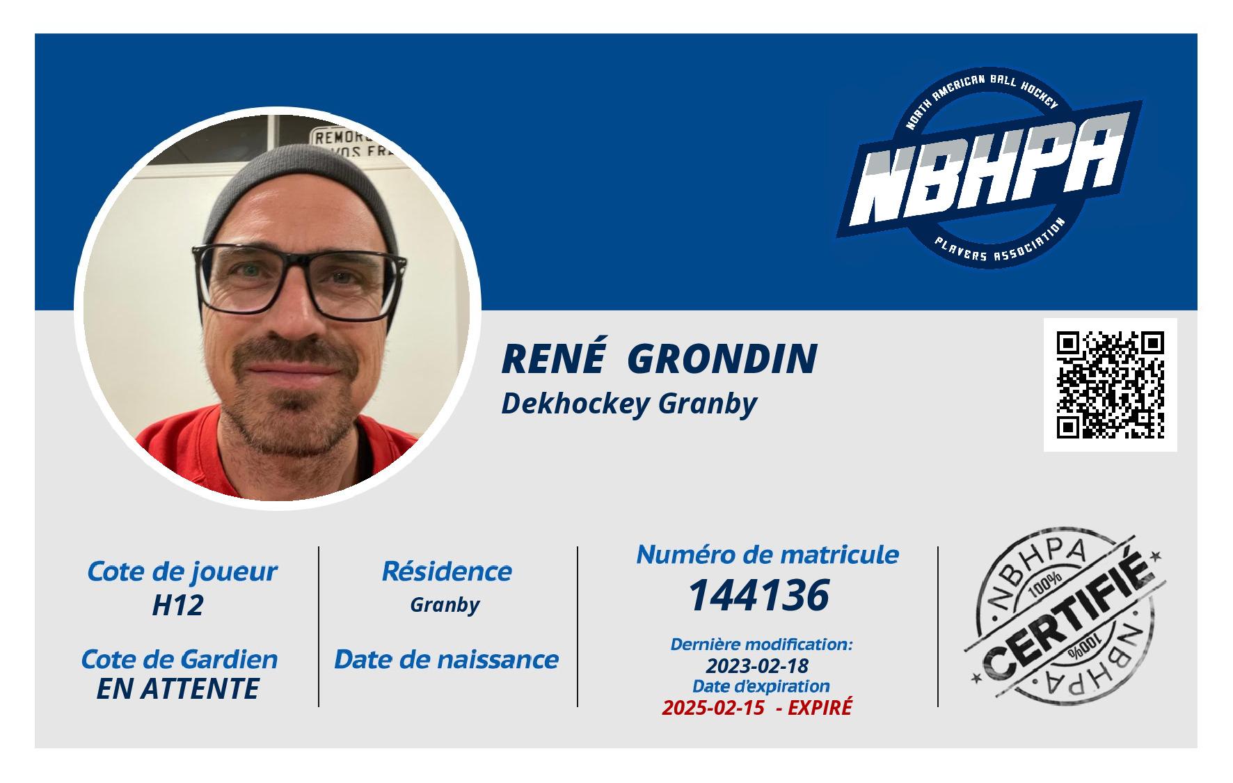 René  Grondin 