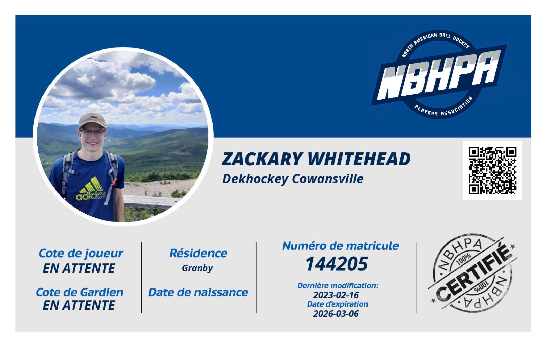 Zackary Whitehead