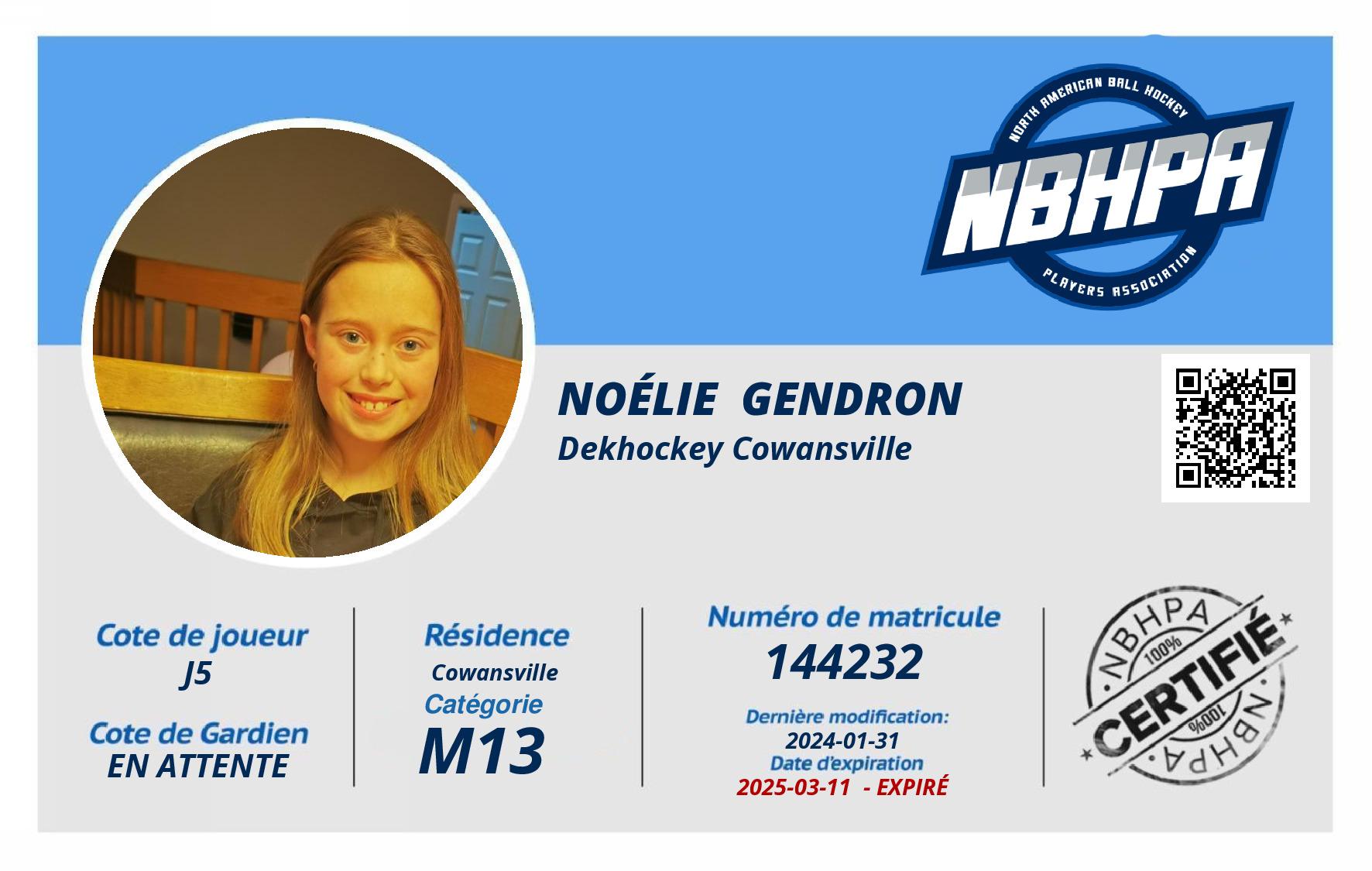 Noélie  Gendron
