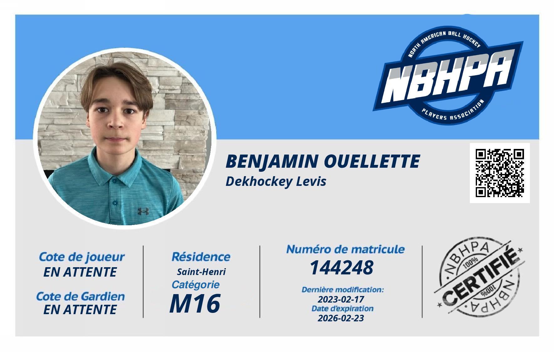 Benjamin Ouellette