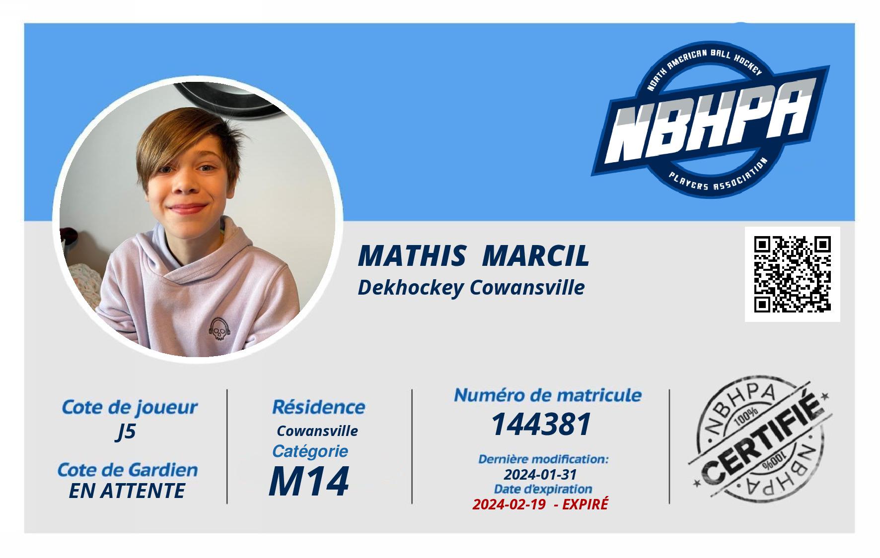 Mathis  Marcil