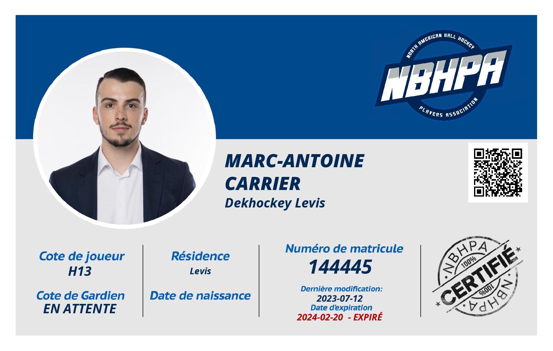Marc-Antoine Carrier