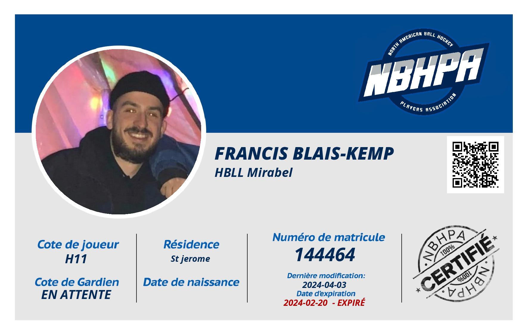 Francis Blais-Kemp