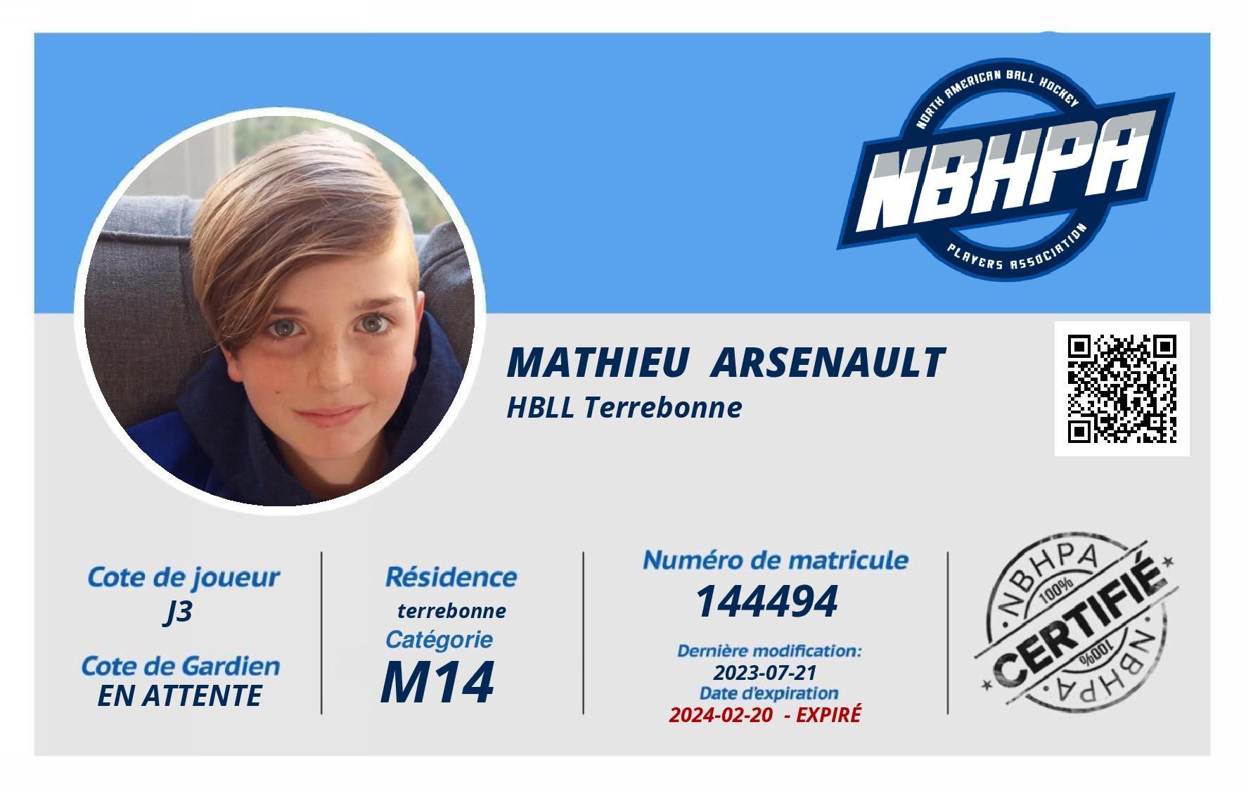 Mathieu  Arsenault