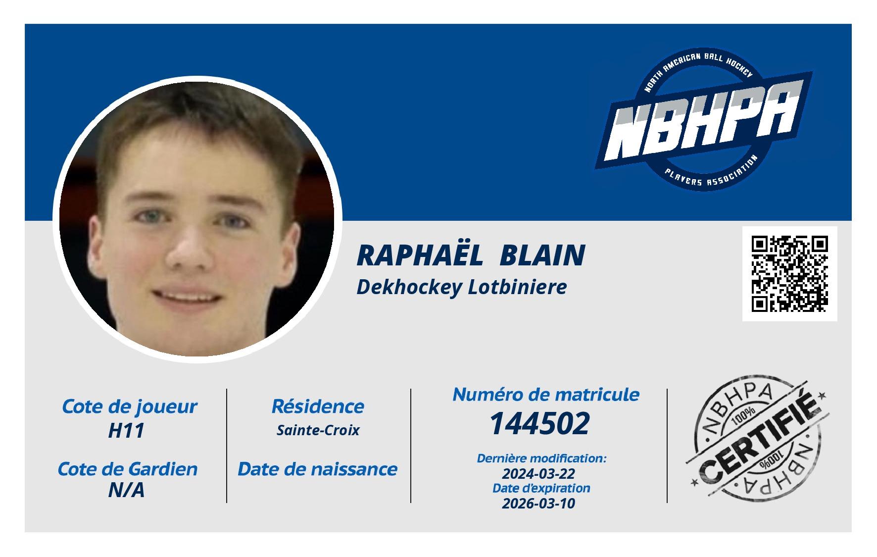 Raphaël  Blain
