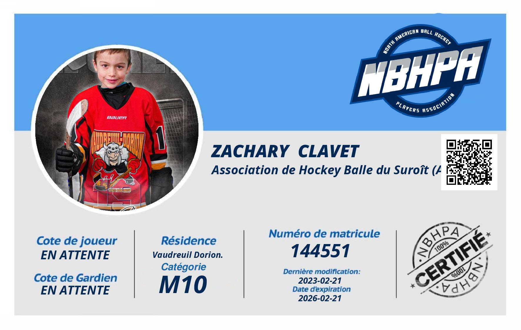 Zachary  Clavet 