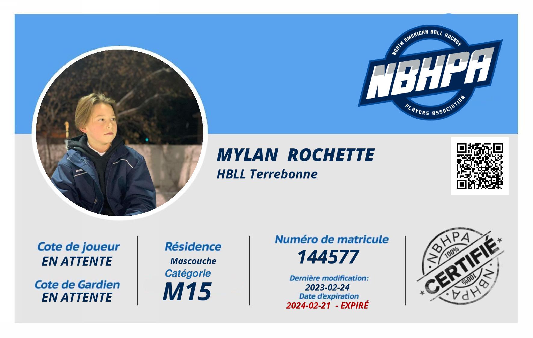 Mylan  Rochette 