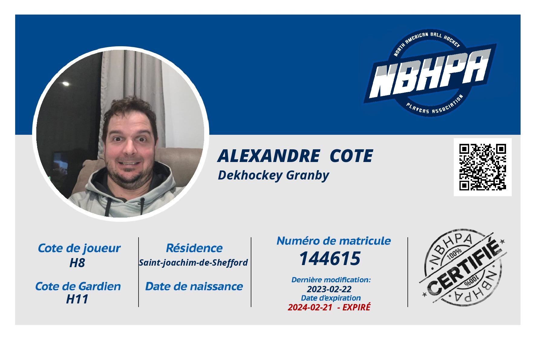 Alexandre  Cote