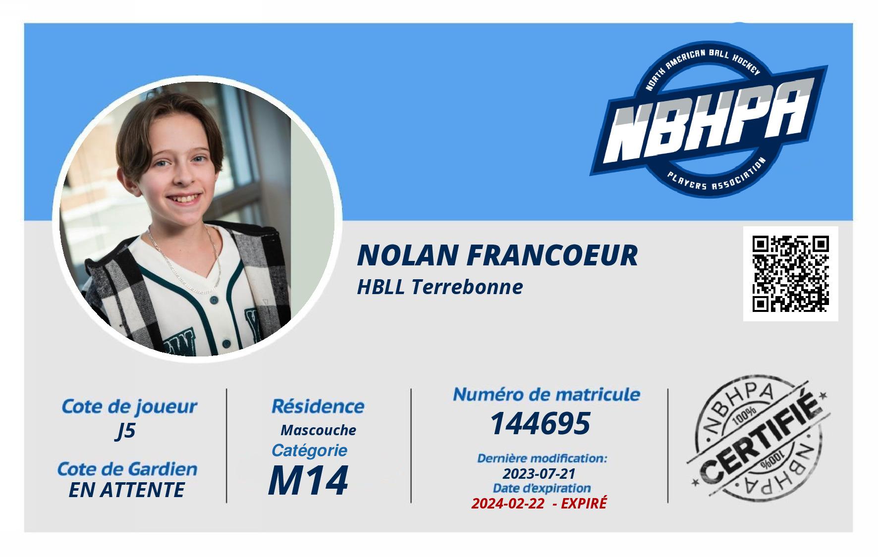 Nolan Francoeur