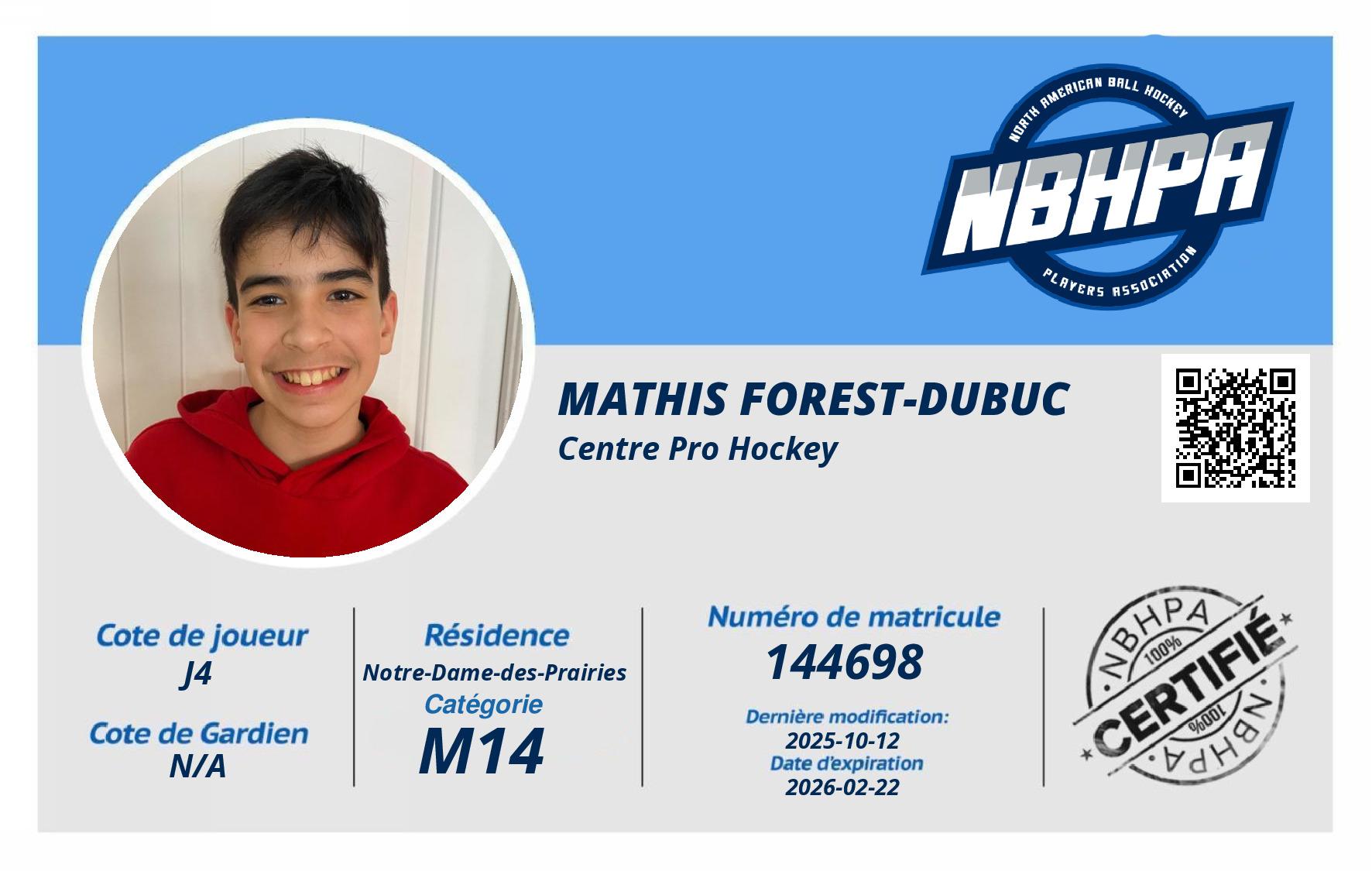 Mathis Forest-Dubuc 