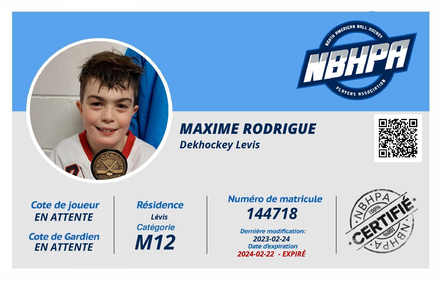 Maxime Rodrigue 