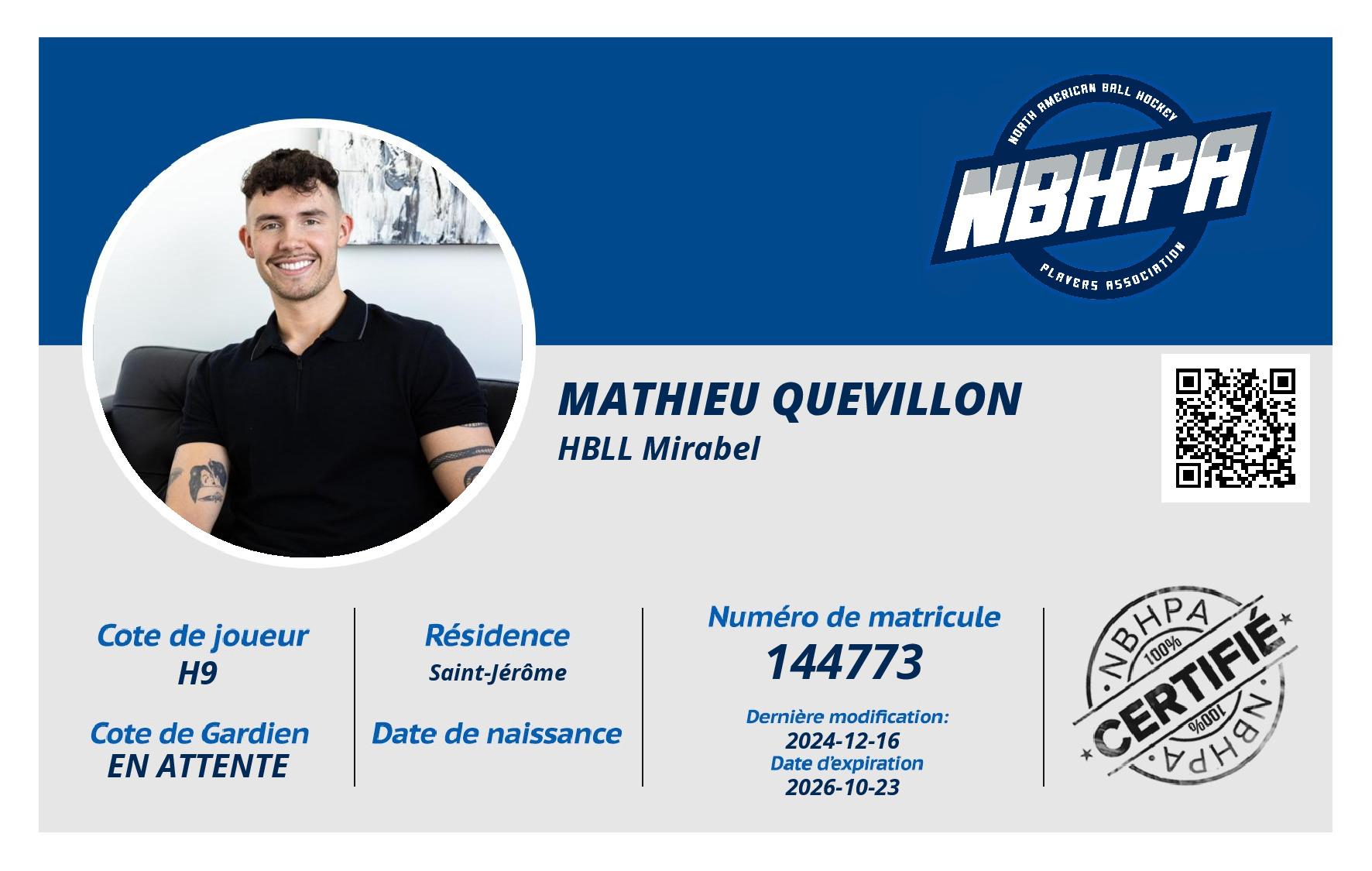 Mathieu Quevillon