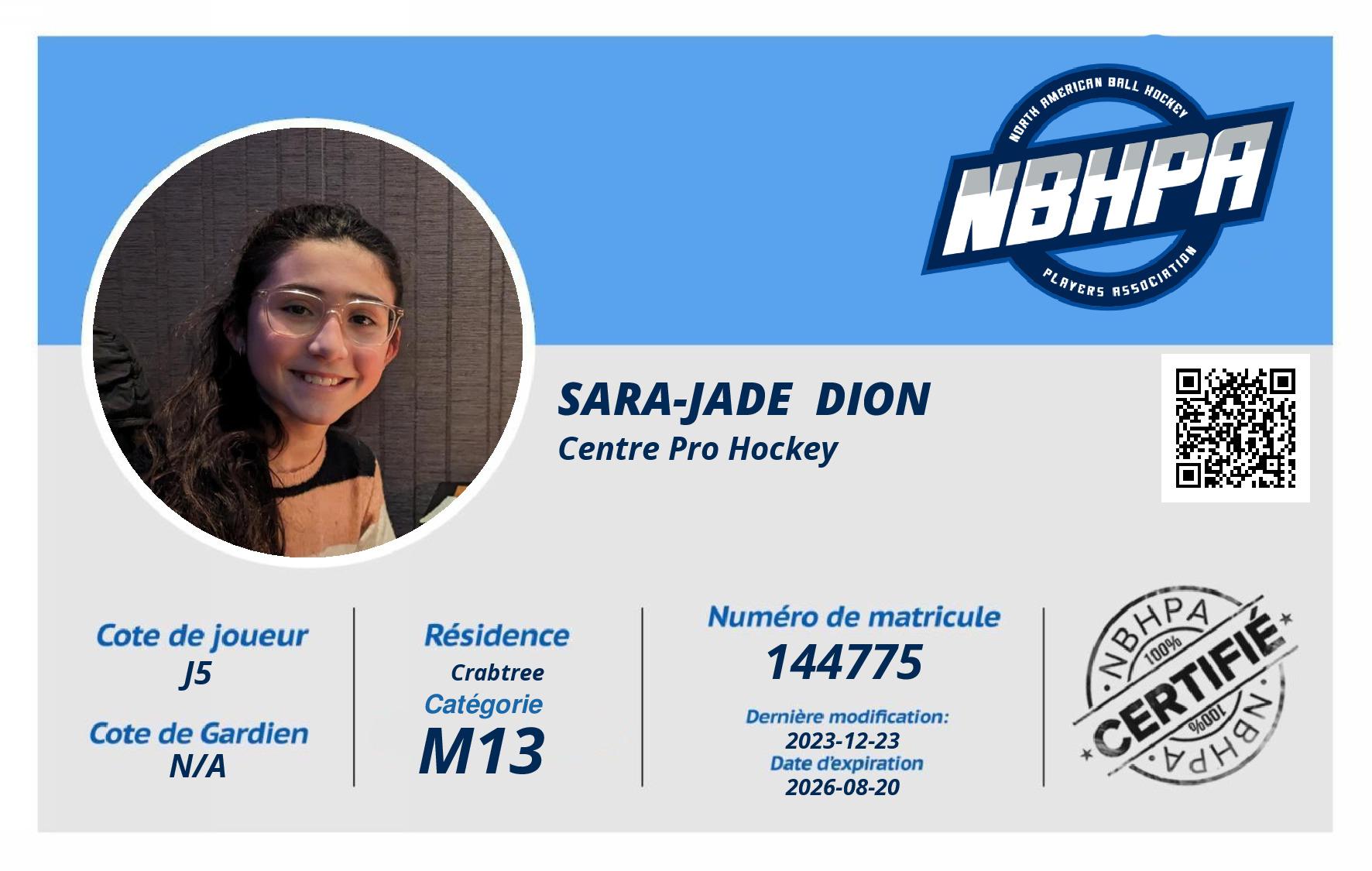 Sara-Jade  Dion