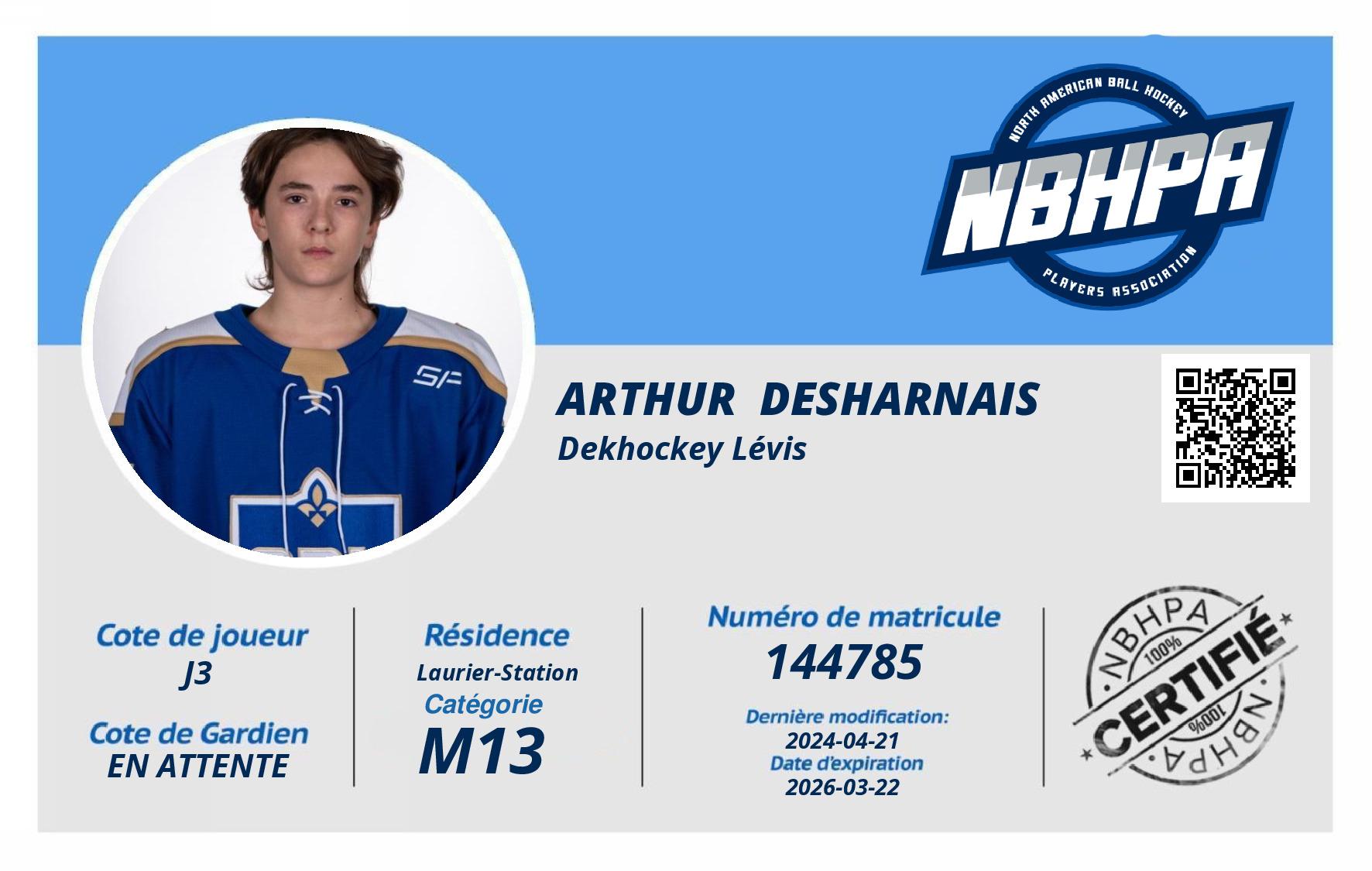 Arthur  Desharnais 
