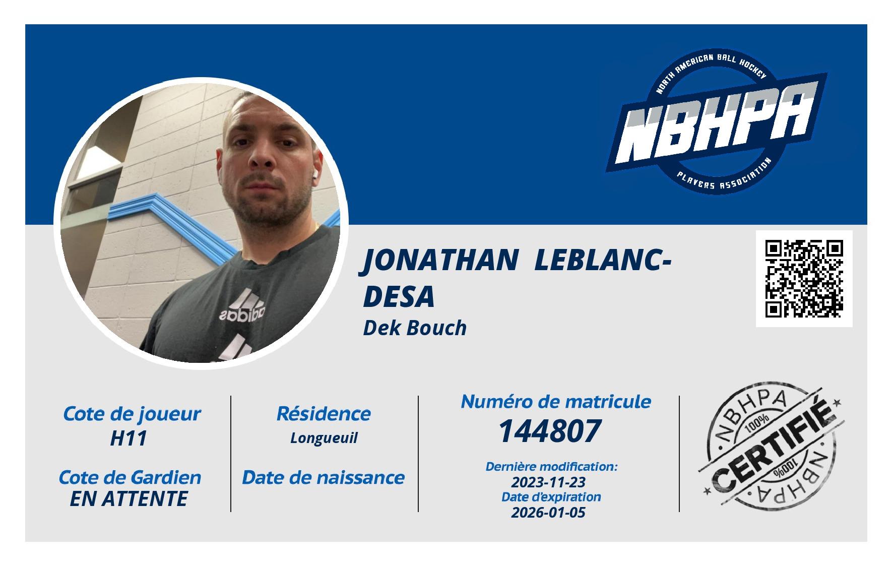 Jonathan  Leblanc-Desa