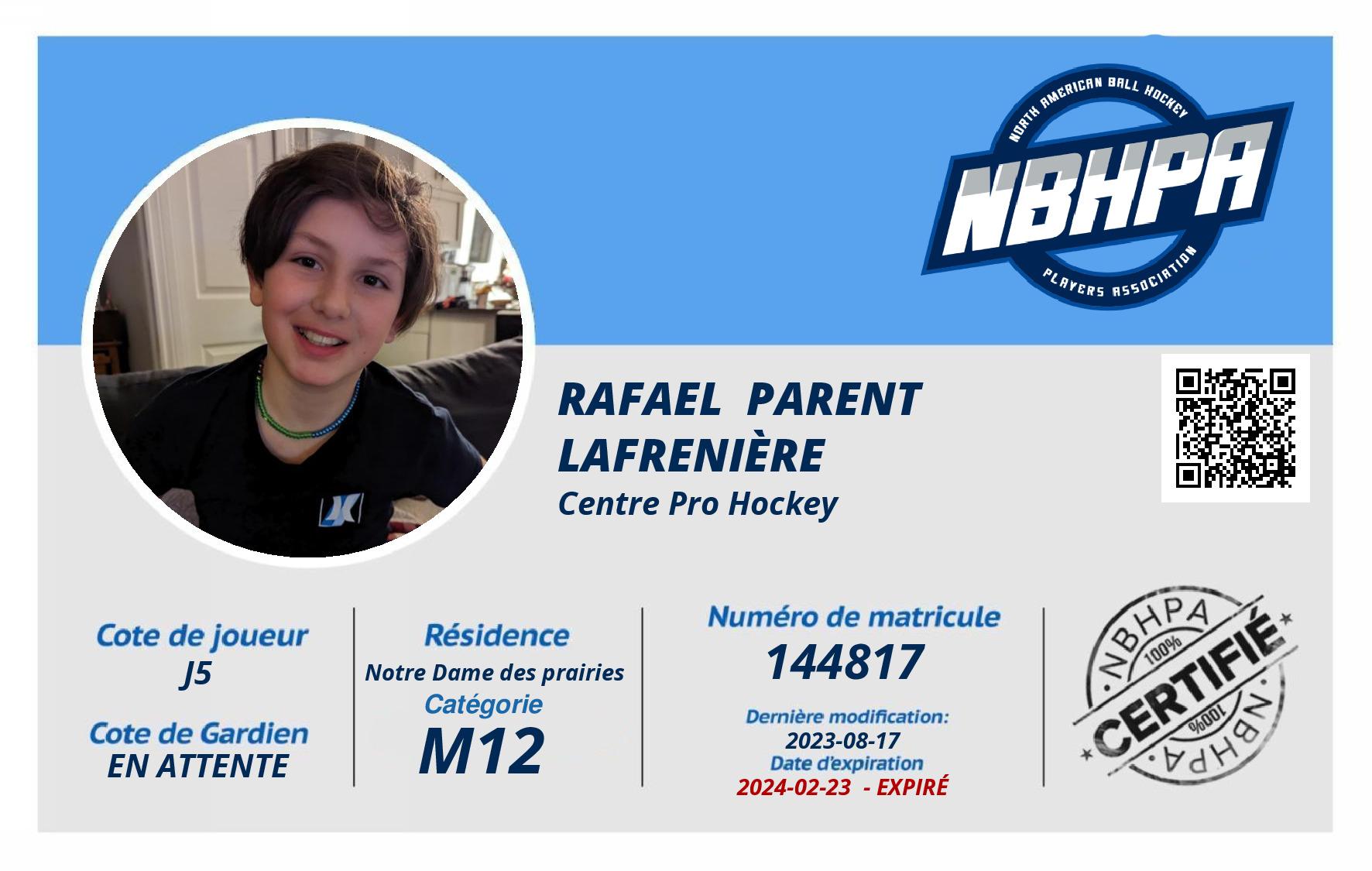 Rafael  Parent Lafrenière 