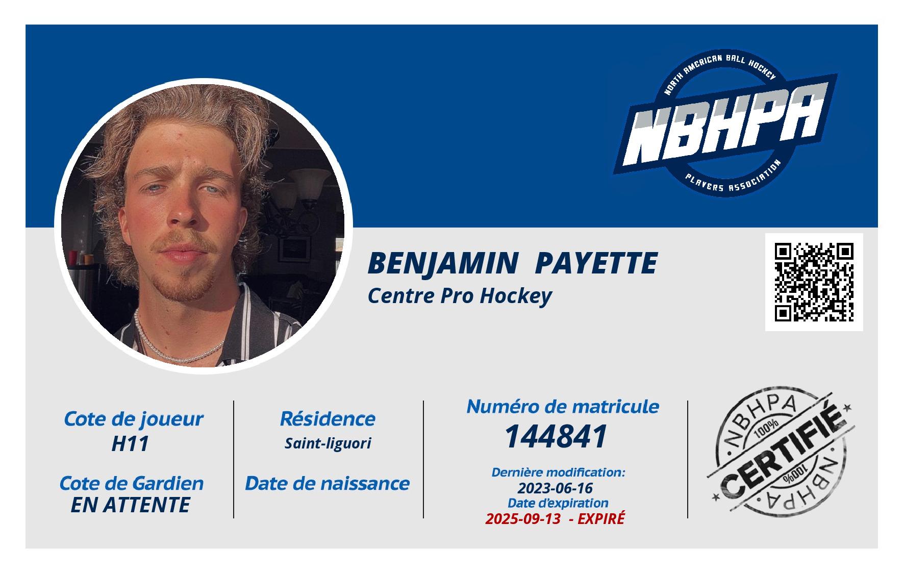 Benjamin  Payette 