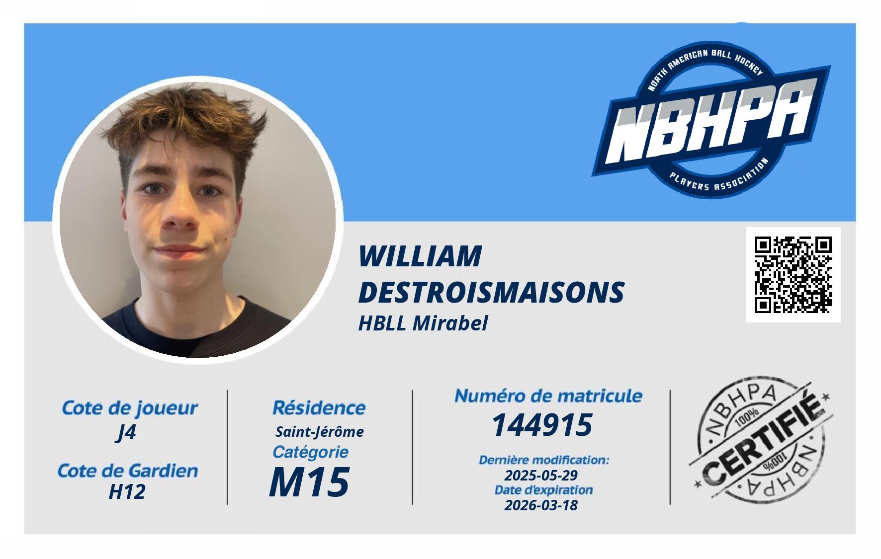 William  Destroismaisons