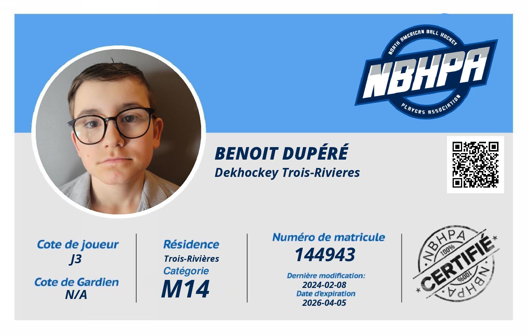 Benoit Dupéré 