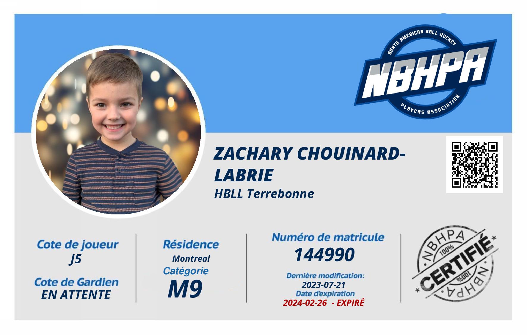 Zachary Chouinard-Labrie